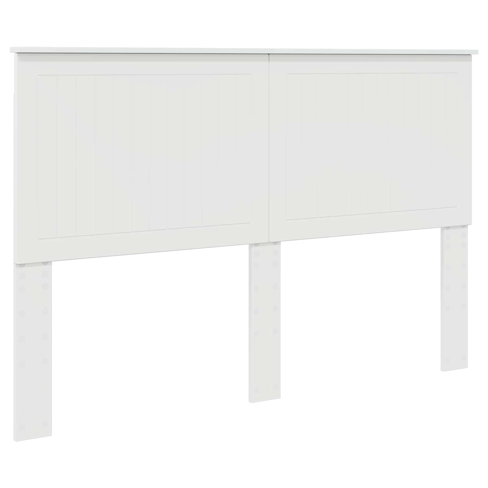 Hoofdbord met hoofdeinde Glanzend Wit 150 cm Bewerkt hout is nu te koop bij PeponiXL, paradijselijk wonen!