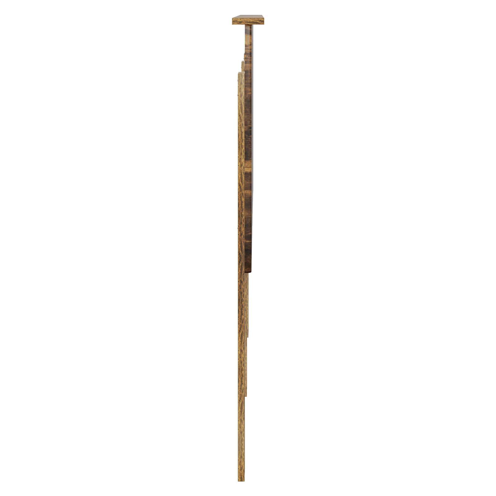 Hoofdbord met hoofdeinde Gerookt eiken 150 cm Bewerkt hout is nu te koop bij PeponiXL, paradijselijk wonen!