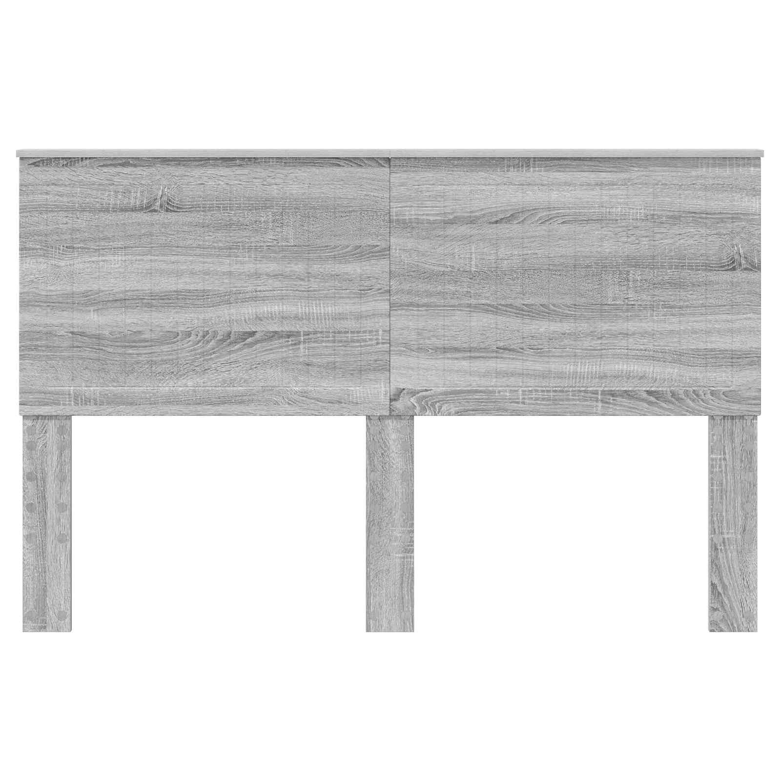 Hoofdbord met hoofdeinde Grijs Sonoma 150 cm Bewerkt hout is nu te koop bij PeponiXL, paradijselijk wonen!