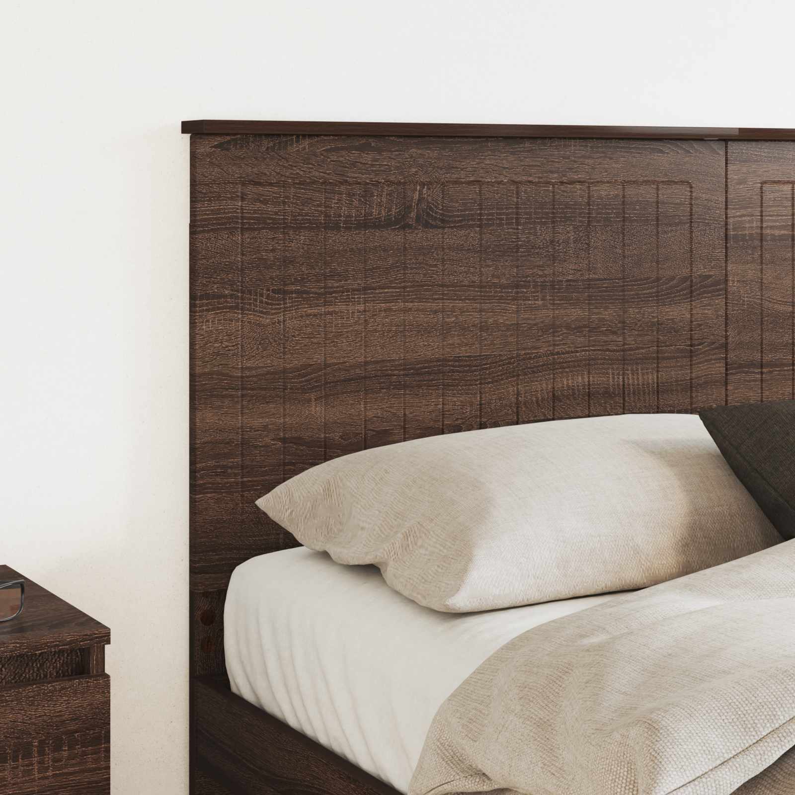 Hoofdbord met hoofdeinde Bruin Eiken 150 cm Bewerkt hout is nu te koop bij PeponiXL, paradijselijk wonen!