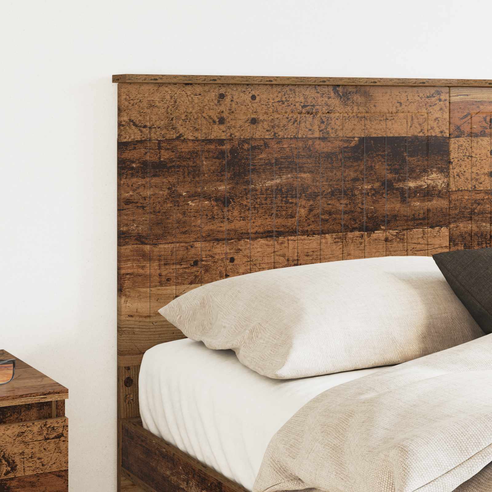 Hoofdbord met hoofdeinde Oud Hout 150 cm Bewerkt hout is nu te koop bij PeponiXL, paradijselijk wonen!