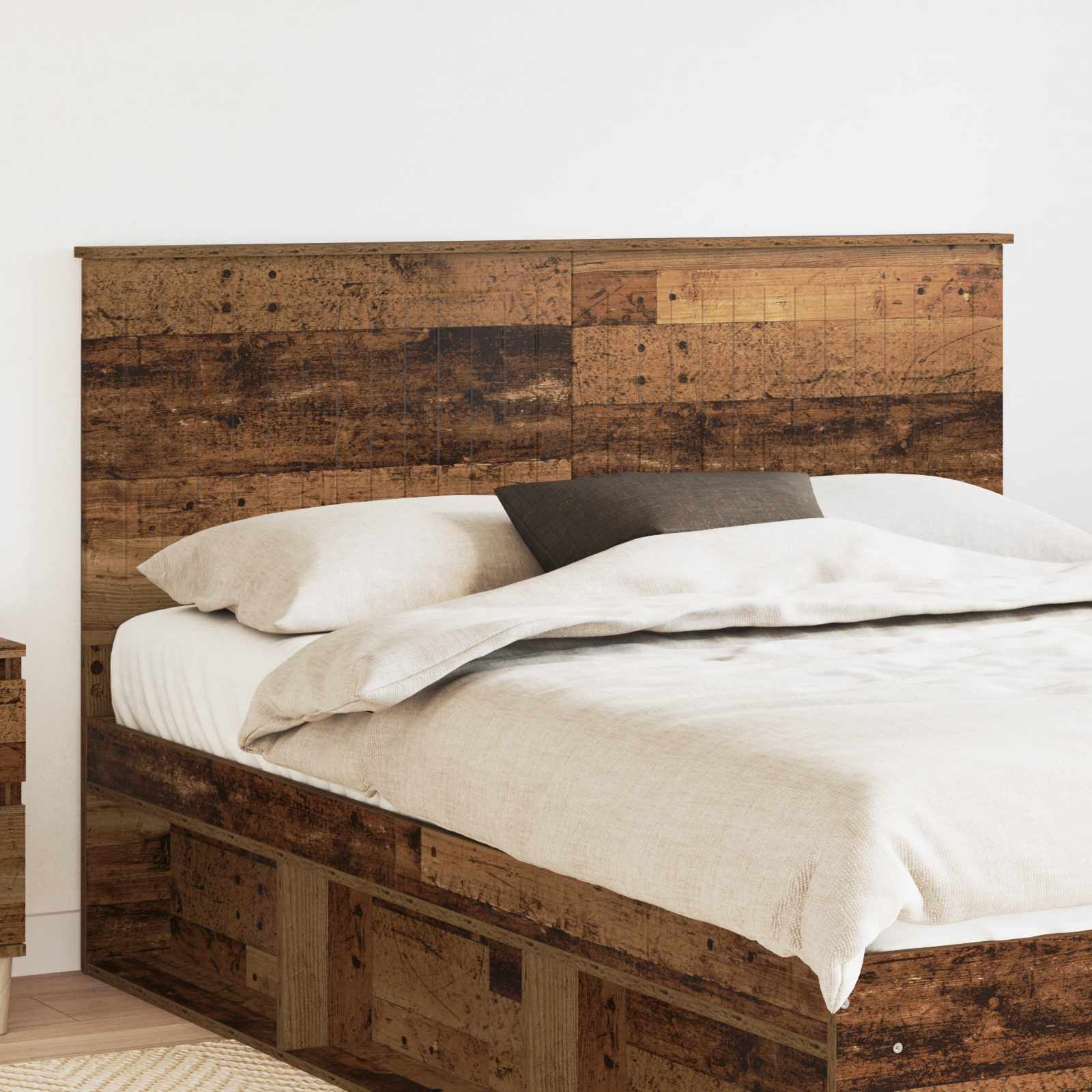 Hoofdbord met hoofdeinde Oud Hout 150 cm Bewerkt hout is nu te koop bij PeponiXL, paradijselijk wonen!