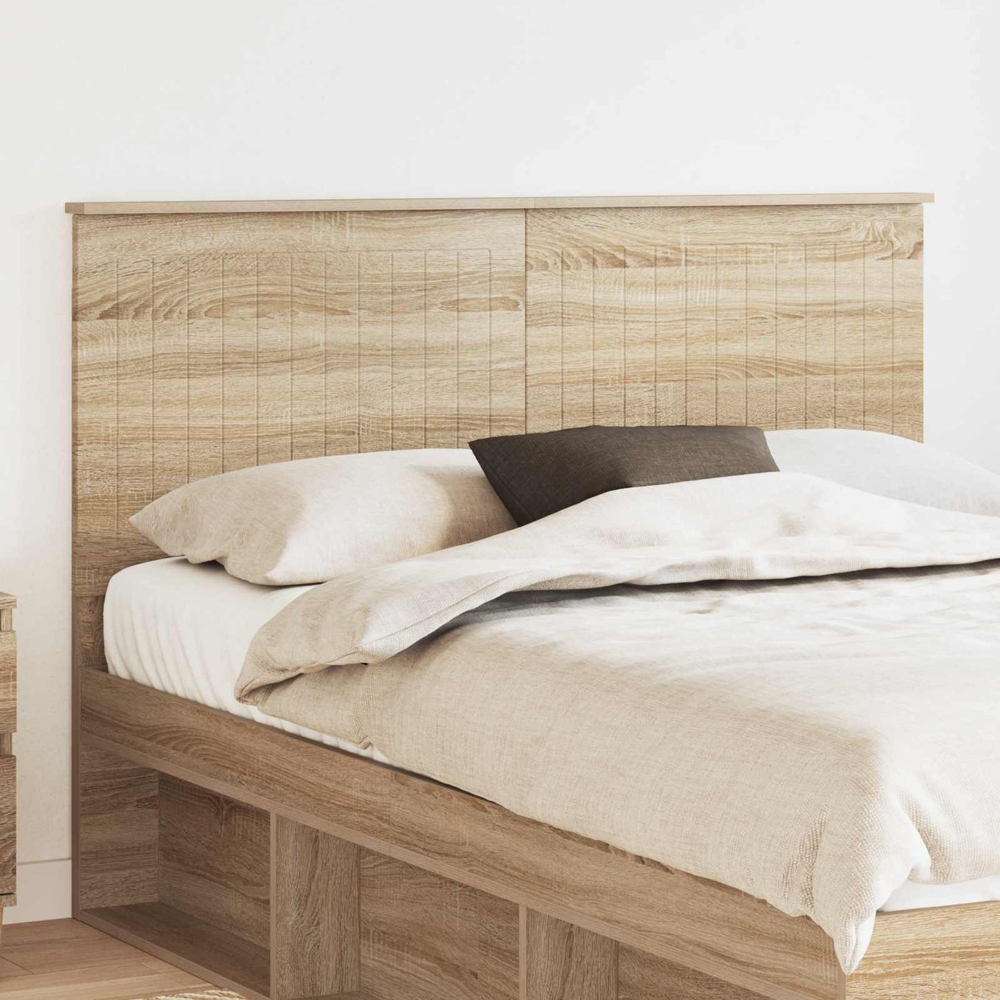 Hoofdbord met hoofdeinde Sonoma Eiken 140 cm Bewerkt hout is nu te koop bij PeponiXL, paradijselijk wonen!
