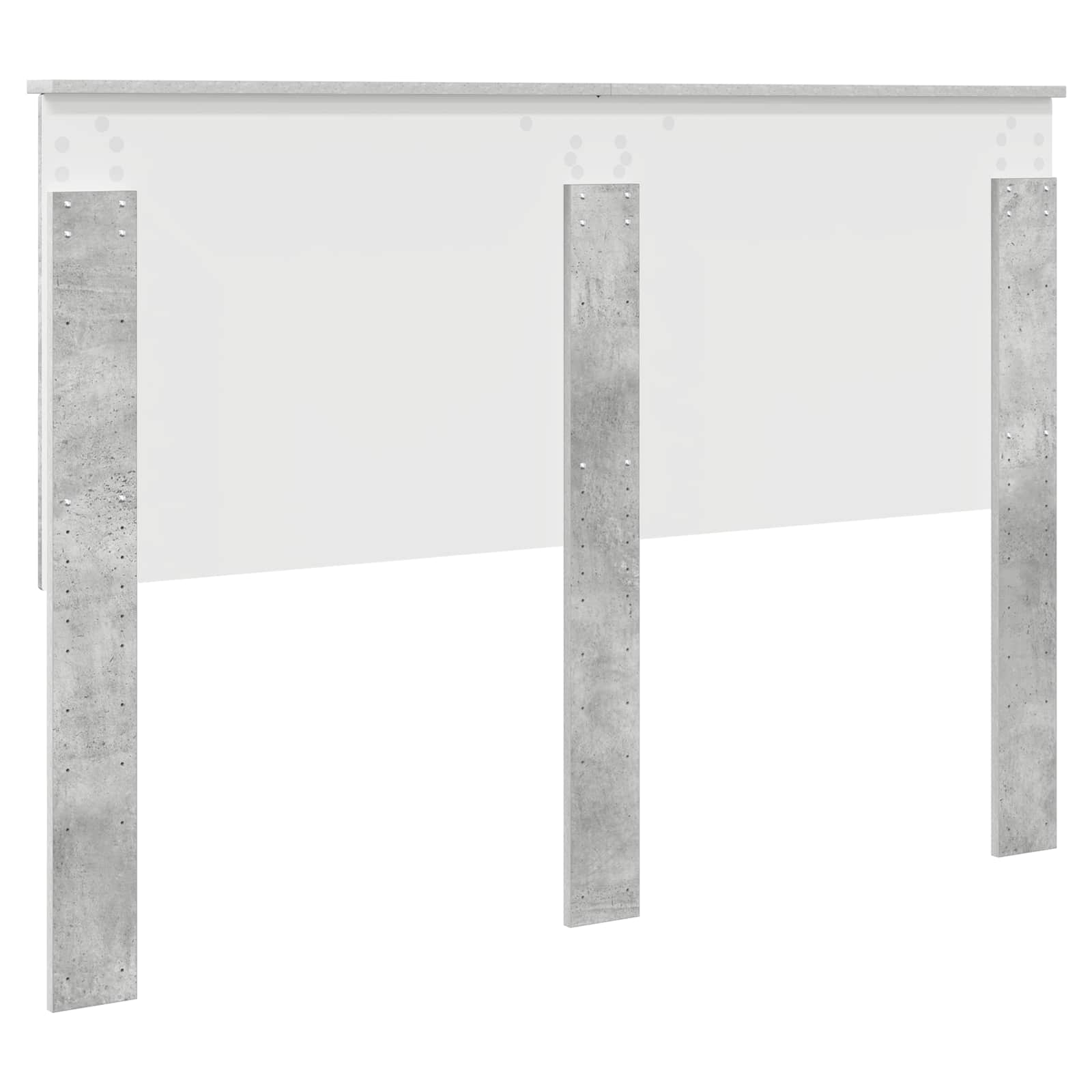 Hoofdbord met hoofdeinde Beton Grijs 140 cm Bewerkt hout is nu te koop bij PeponiXL, paradijselijk wonen!