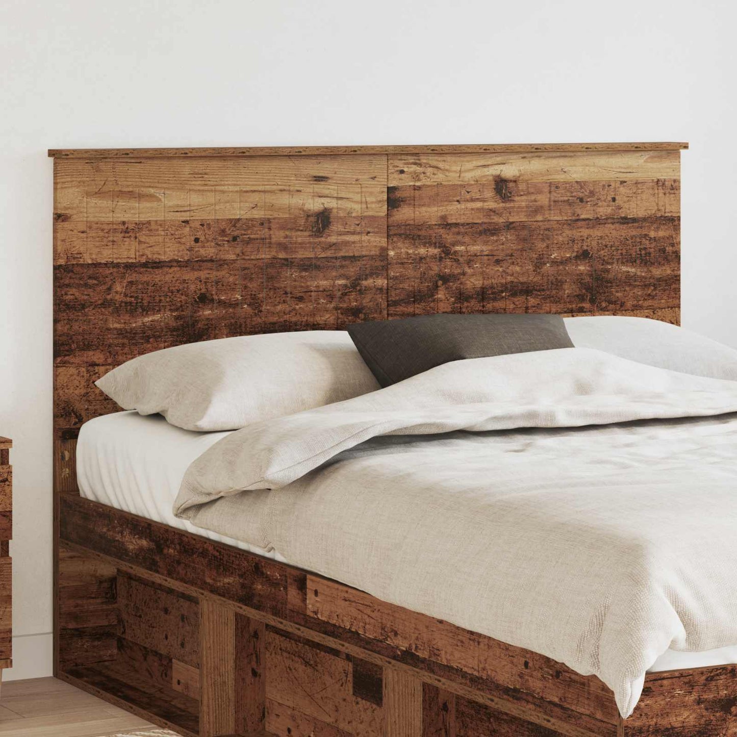 Hoofdbord met hoofdeinde Oud Hout 140 cm Bewerkt hout is nu te koop bij PeponiXL, paradijselijk wonen!