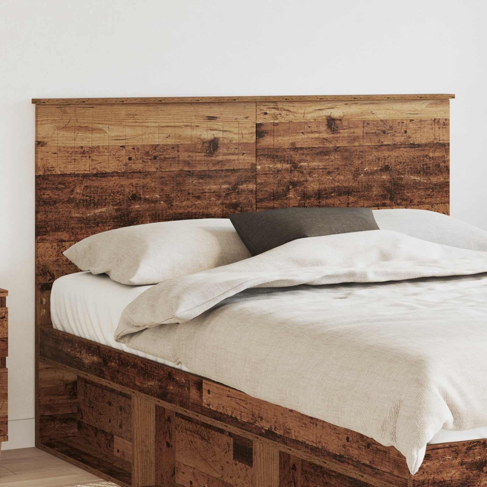 Hoofdbord met hoofdeinde Oud Hout 140 cm Bewerkt hout is nu te koop bij PeponiXL, paradijselijk wonen!