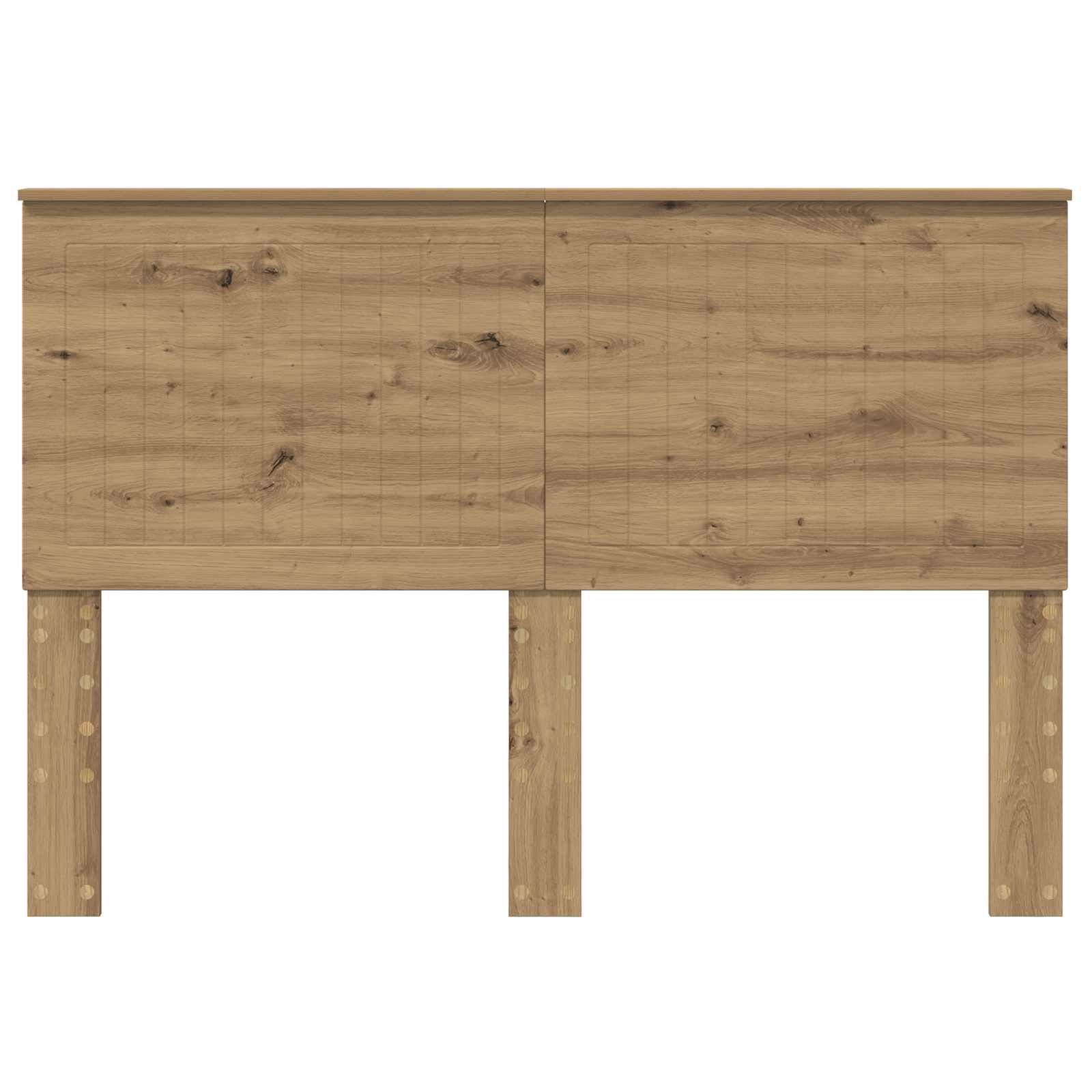 Hoofdbord met hoofdeinde Artisan Eiken 140 cm Bewerkt hout is nu te koop bij PeponiXL, paradijselijk wonen!
