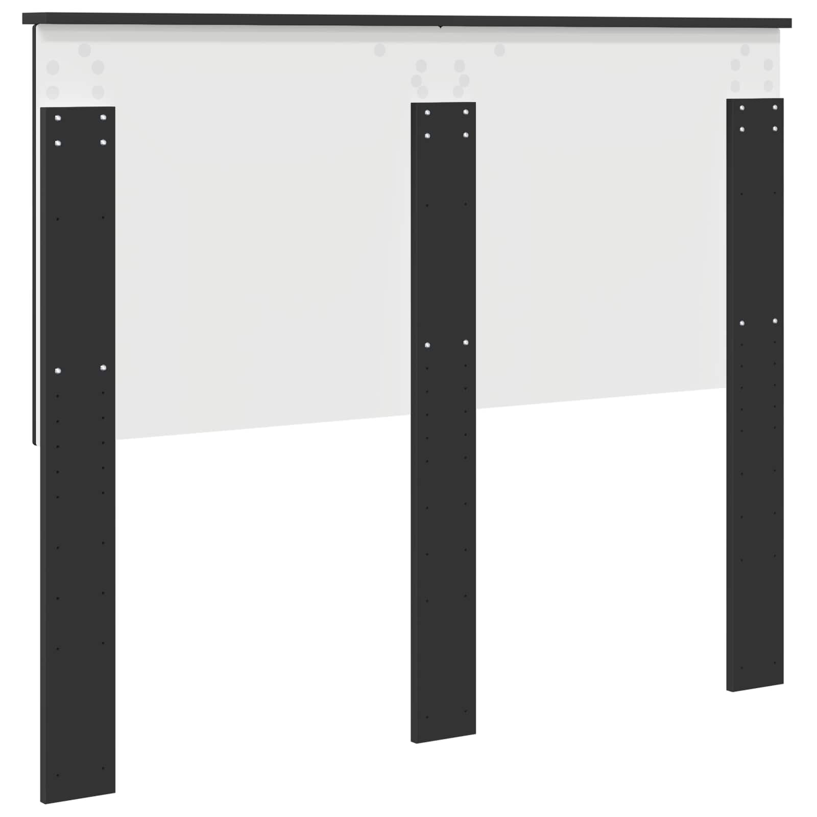 Hoofdbord met hoofdeinde Zwart Eiken 135 cm Bewerkt hout is nu te koop bij PeponiXL, paradijselijk wonen!