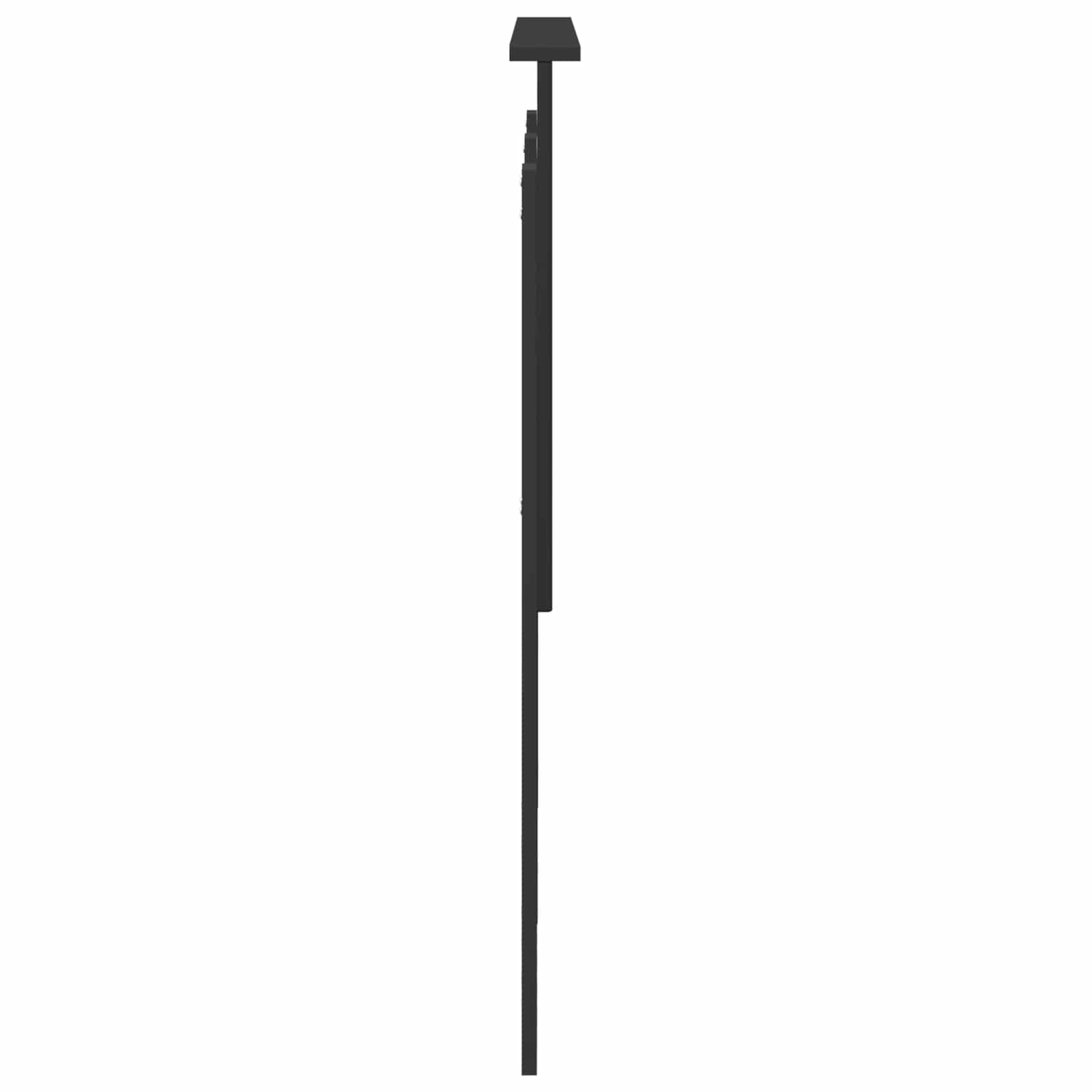 Hoofdbord met hoofdeinde Zwart Eiken 135 cm Bewerkt hout is nu te koop bij PeponiXL, paradijselijk wonen!