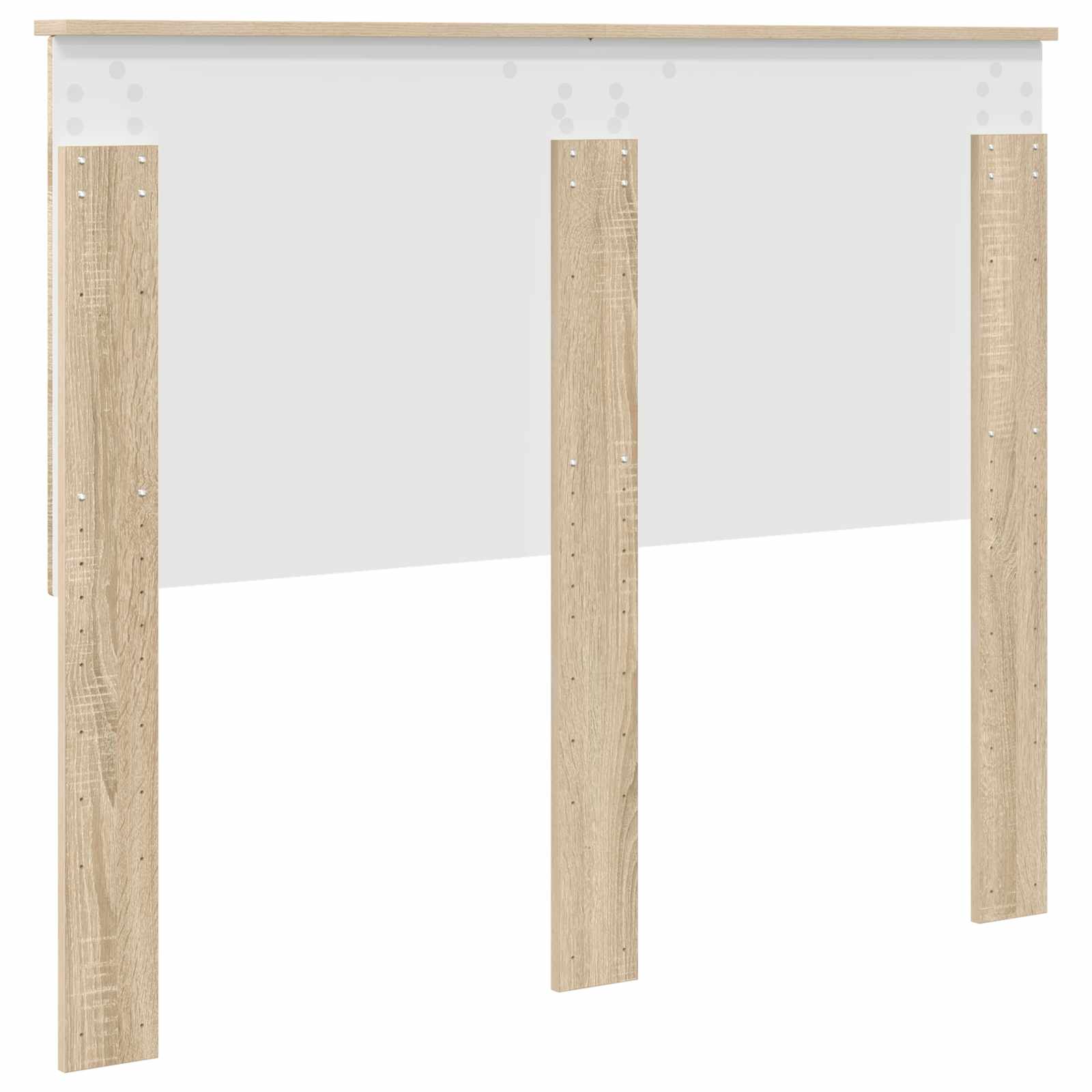 Hoofdbord met hoofdeinde Sonoma Eiken 135 cm Bewerkt hout is nu te koop bij PeponiXL, paradijselijk wonen!