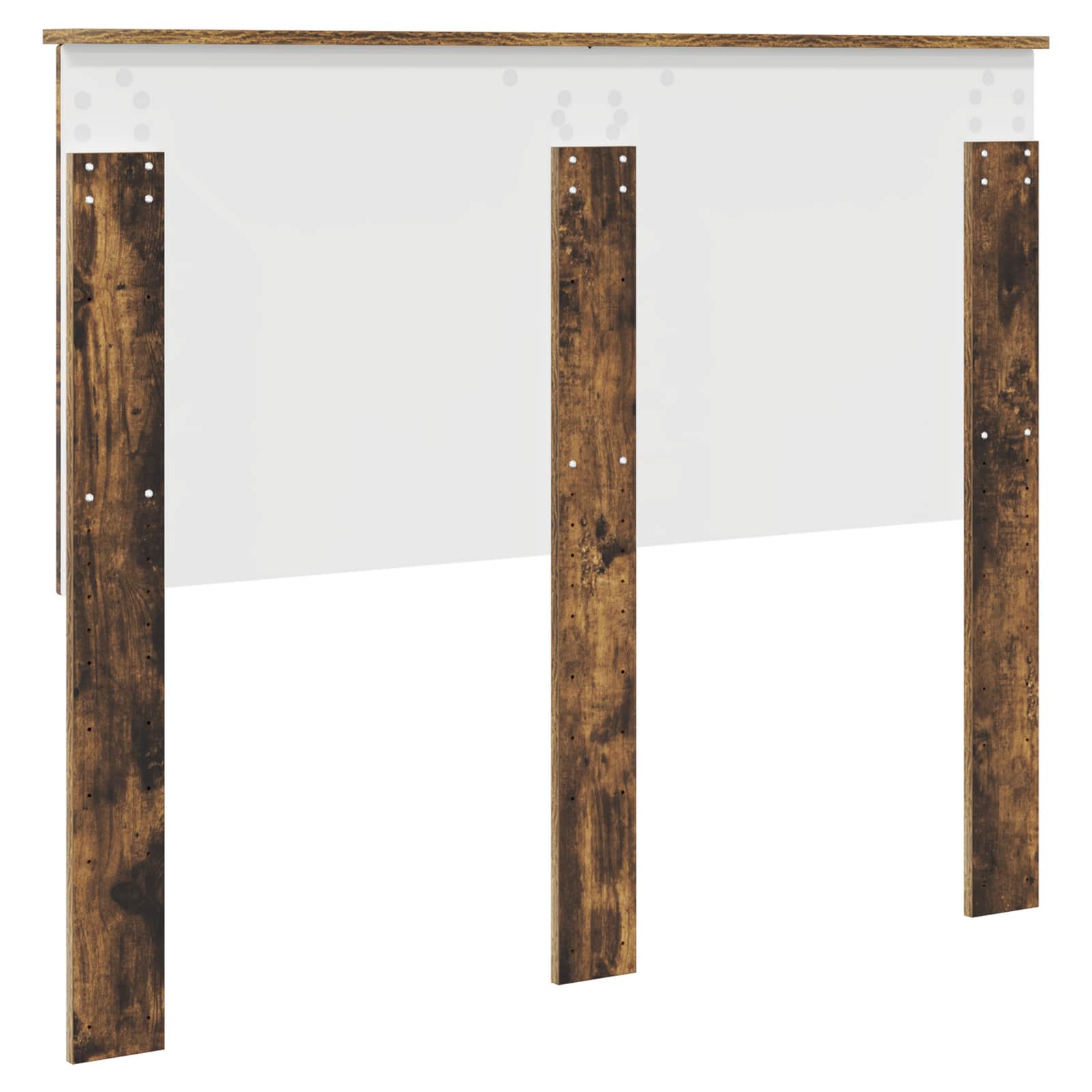 Hoofdbord met hoofdeinde Gerookt eiken 135 cm Bewerkt hout is nu te koop bij PeponiXL, paradijselijk wonen!