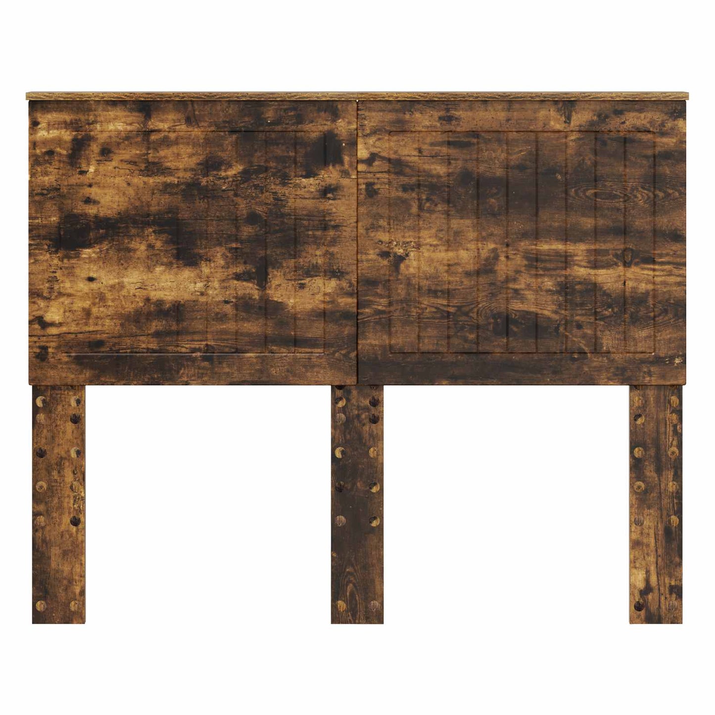 Hoofdbord met hoofdeinde Gerookt eiken 135 cm Bewerkt hout is nu te koop bij PeponiXL, paradijselijk wonen!