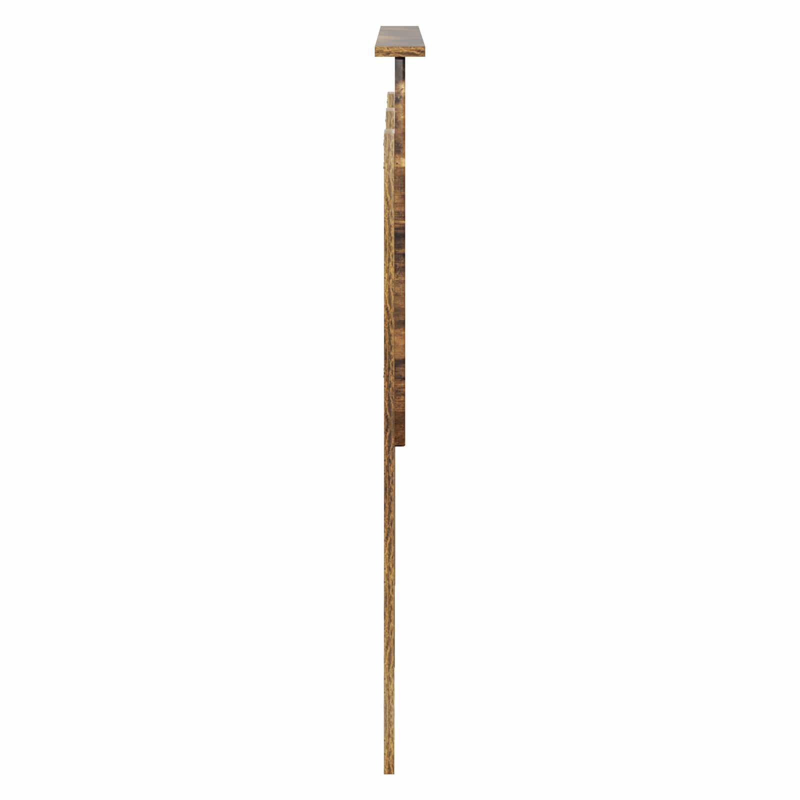 Hoofdbord met hoofdeinde Gerookt eiken 135 cm Bewerkt hout is nu te koop bij PeponiXL, paradijselijk wonen!