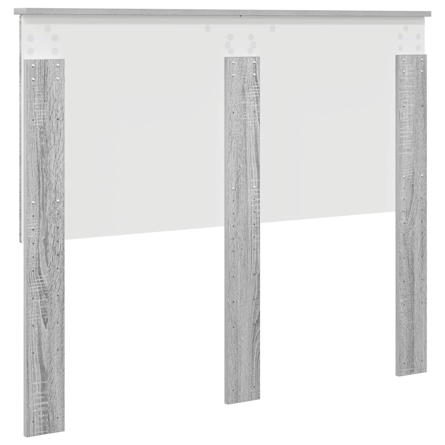 Hoofdbord met hoofdeinde Grijs Sonoma 135 cm Bewerkt hout is nu te koop bij PeponiXL, paradijselijk wonen!