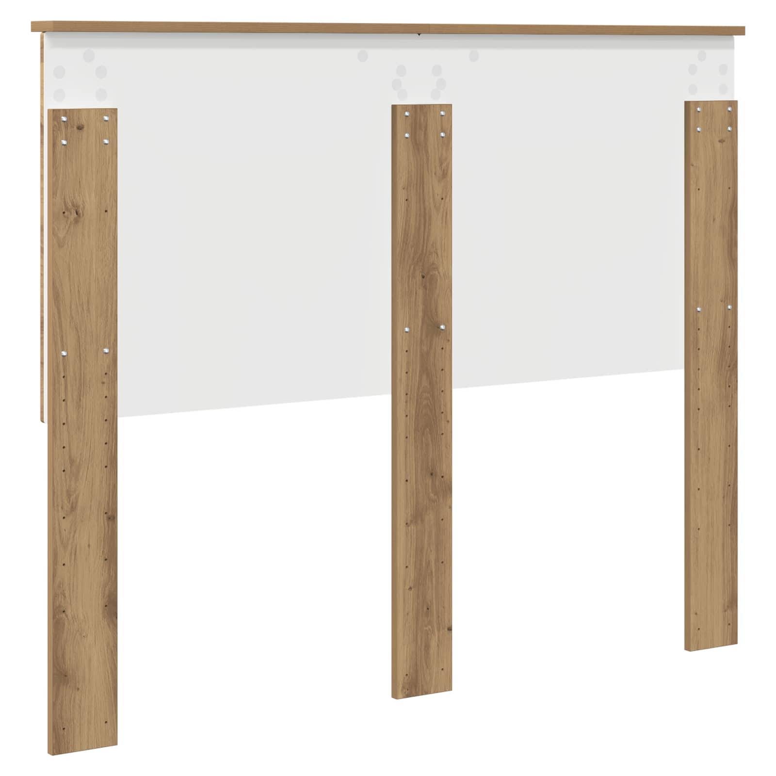 Hoofdbord met hoofdeinde Artisan Eiken 135 cm Bewerkt hout is nu te koop bij PeponiXL, paradijselijk wonen!