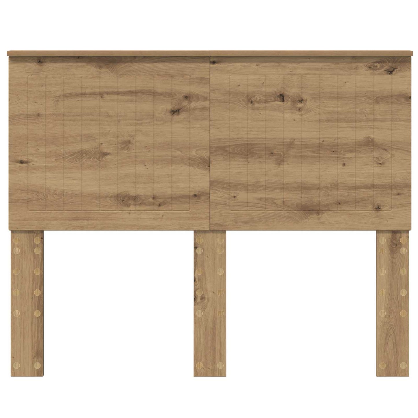 Hoofdbord met hoofdeinde Artisan Eiken 135 cm Bewerkt hout is nu te koop bij PeponiXL, paradijselijk wonen!