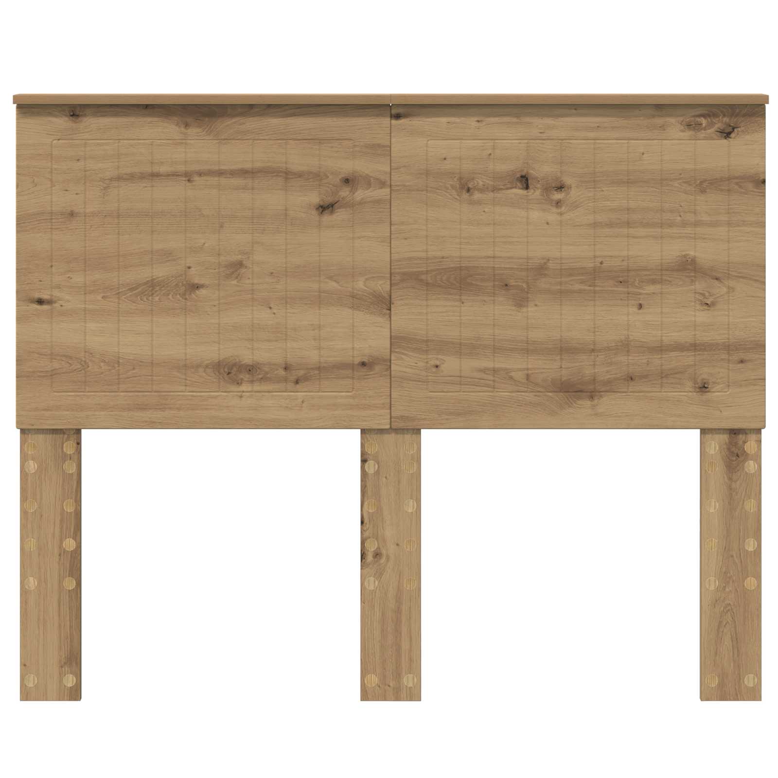 Hoofdbord met hoofdeinde Artisan Eiken 135 cm Bewerkt hout is nu te koop bij PeponiXL, paradijselijk wonen!