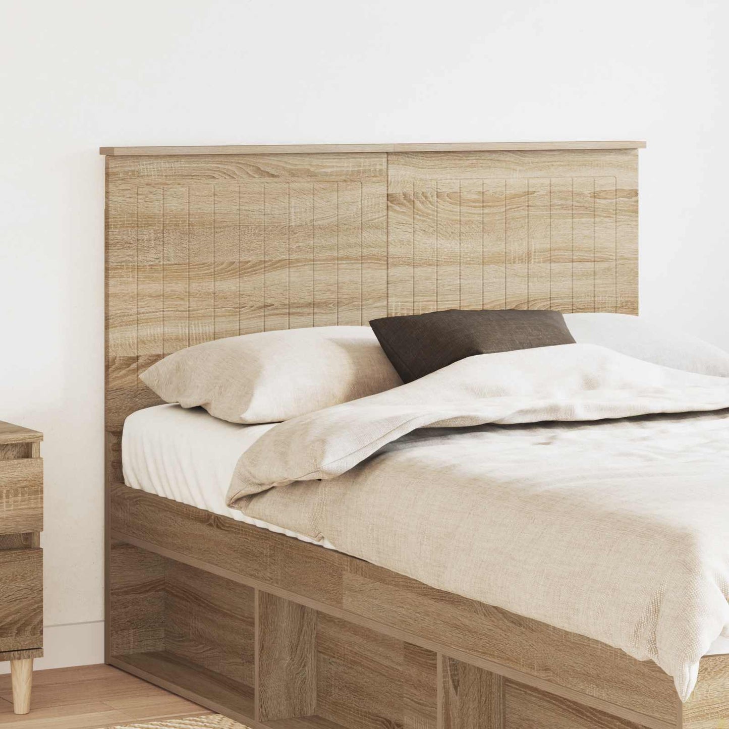 Hoofdbord met hoofdeinde Sonoma Eiken 120 cm Bewerkt hout is nu te koop bij PeponiXL, paradijselijk wonen!