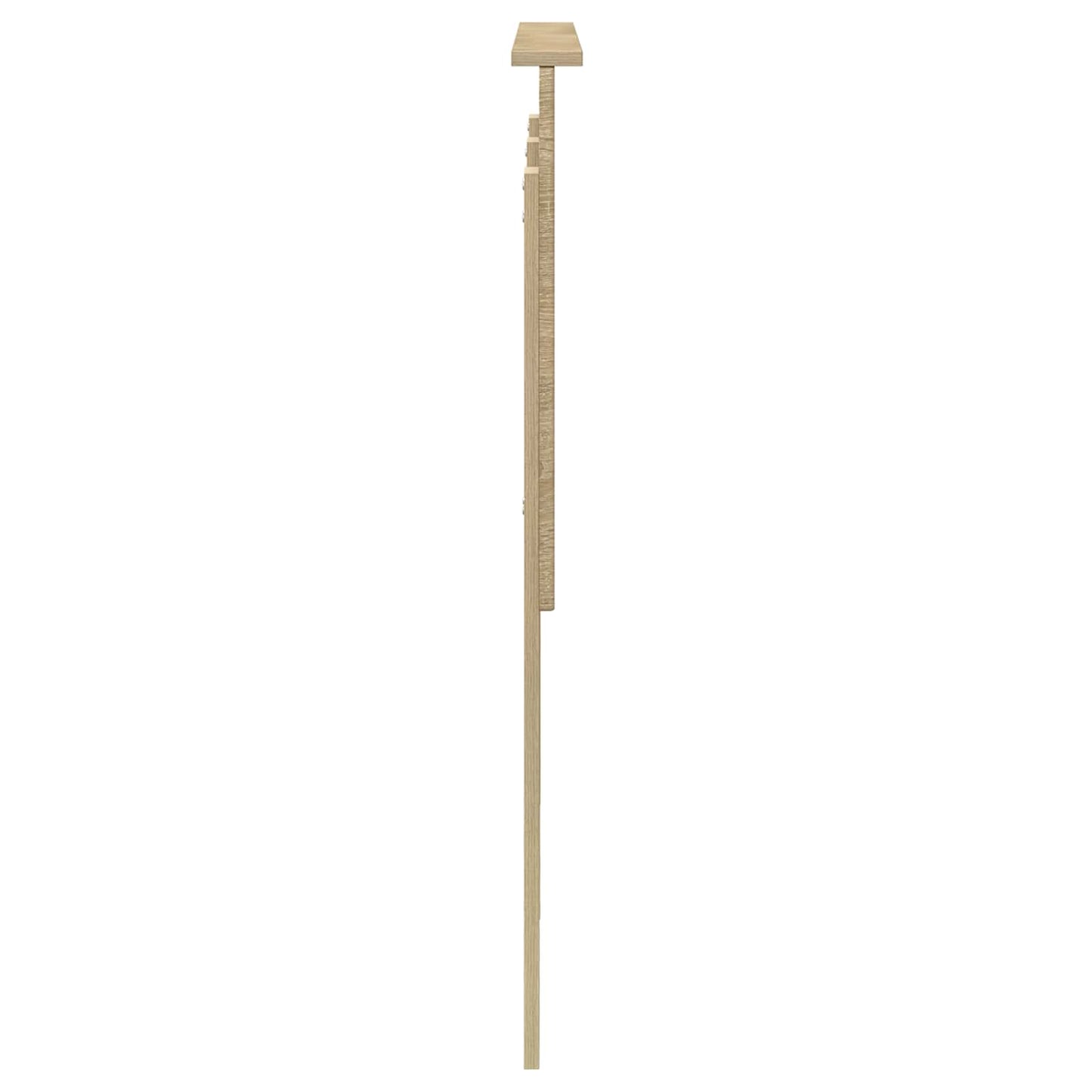 Hoofdbord met hoofdeinde Sonoma Eiken 120 cm Bewerkt hout is nu te koop bij PeponiXL, paradijselijk wonen!