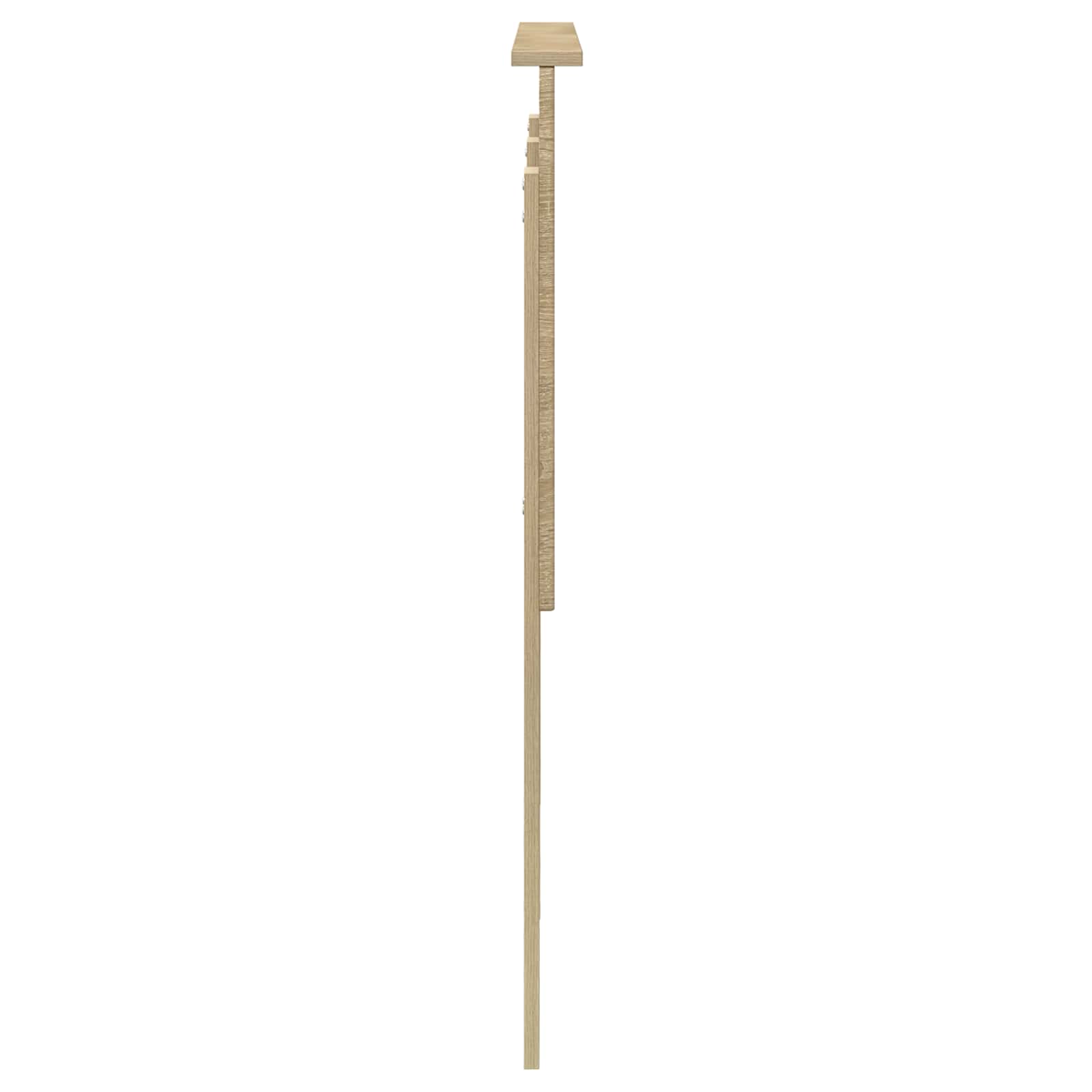Hoofdbord met hoofdeinde Sonoma Eiken 120 cm Bewerkt hout is nu te koop bij PeponiXL, paradijselijk wonen!