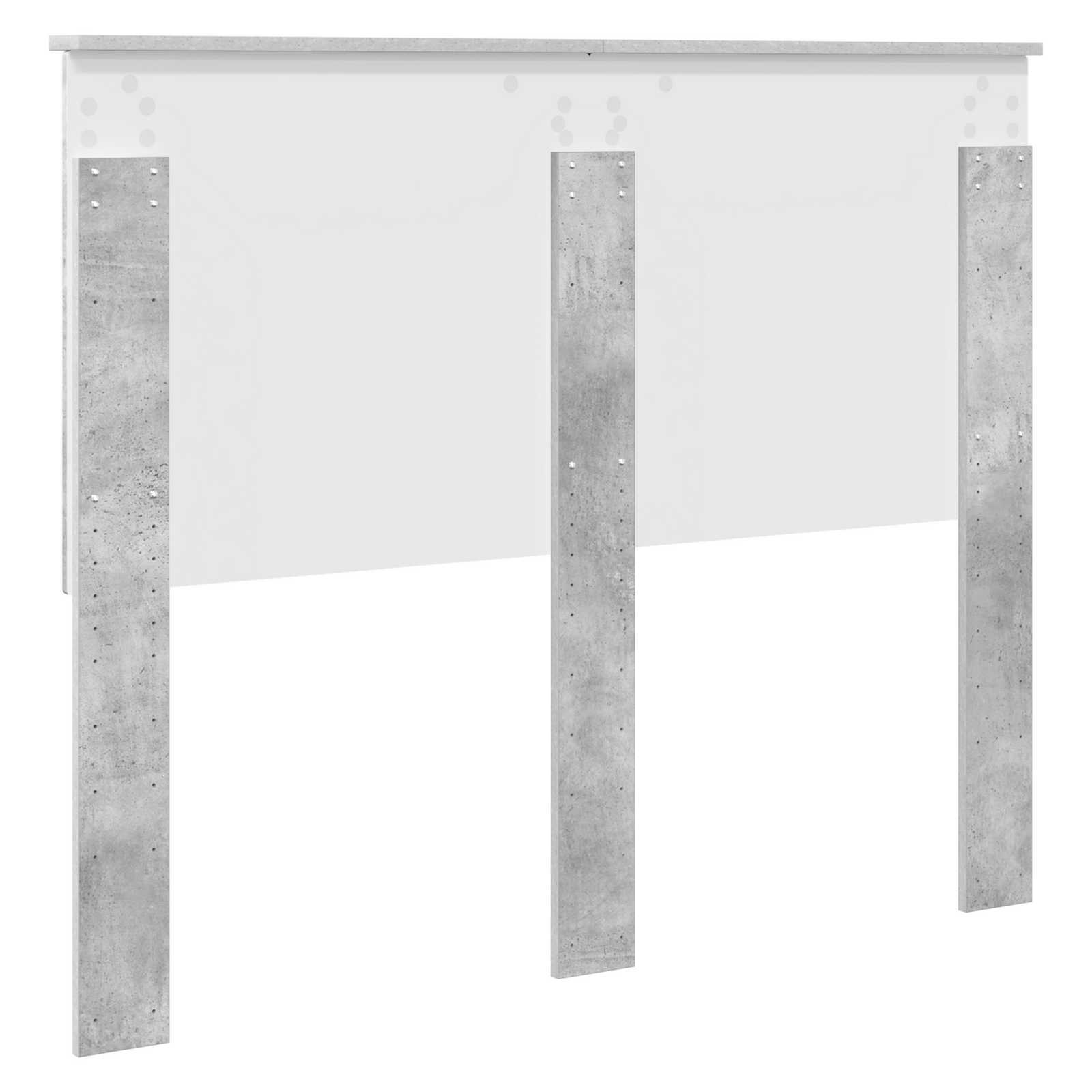 Hoofdbord met hoofdeinde Beton Grijs 120 cm Bewerkt hout is nu te koop bij PeponiXL, paradijselijk wonen!
