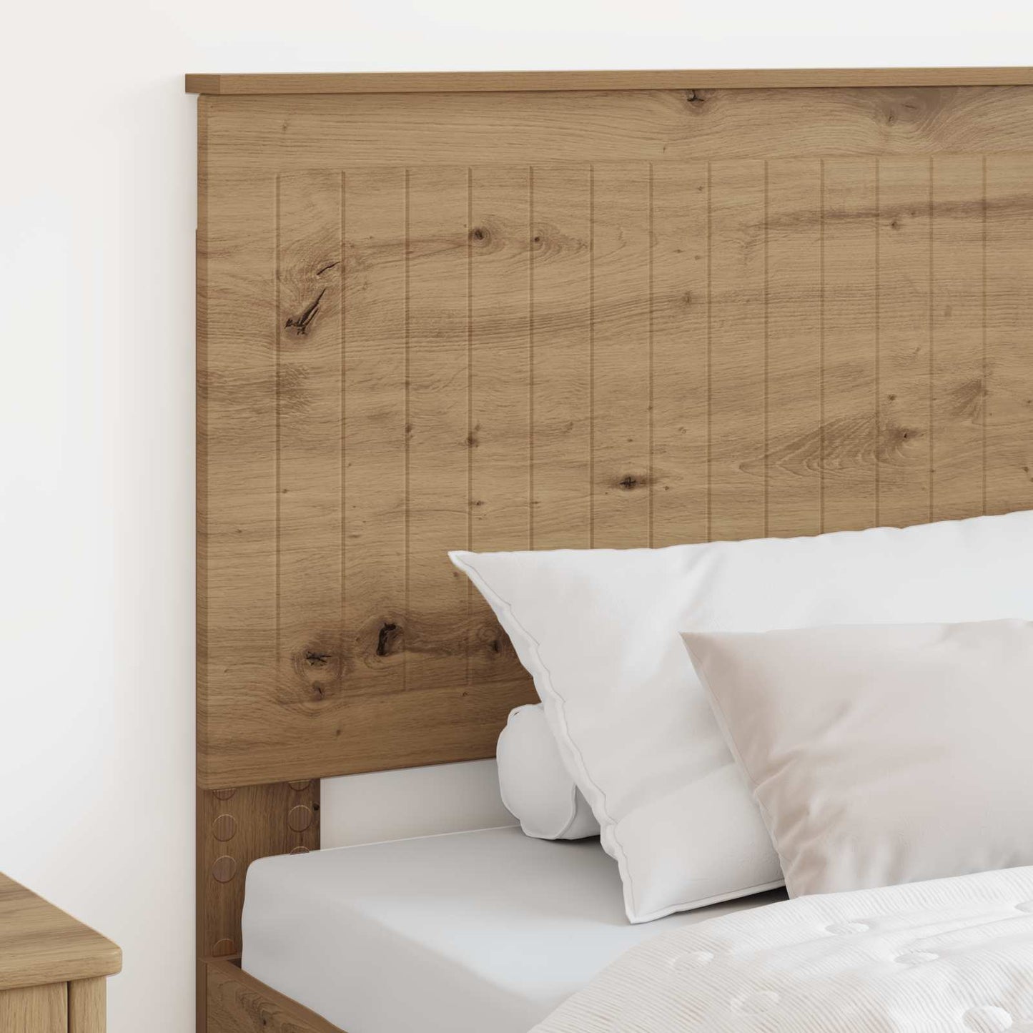 Hoofdbord met hoofdeinde Artisan Eiken 100 cm Bewerkt hout is nu te koop bij PeponiXL, paradijselijk wonen!