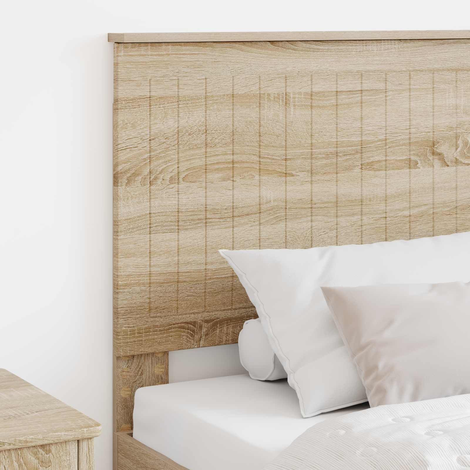 Hoofdbord met hoofdeinde Sonoma Eiken 90 cm Bewerkt hout is nu te koop bij PeponiXL, paradijselijk wonen!