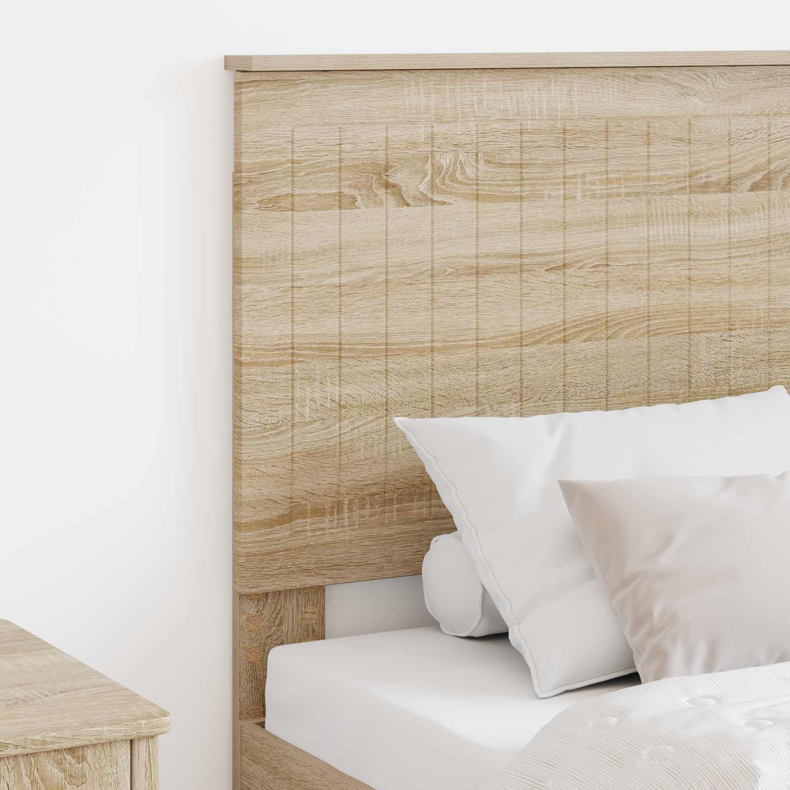Hoofdbord met hoofdeinde Sonoma Eiken 80 cm Bewerkt hout is nu te koop bij PeponiXL, paradijselijk wonen!