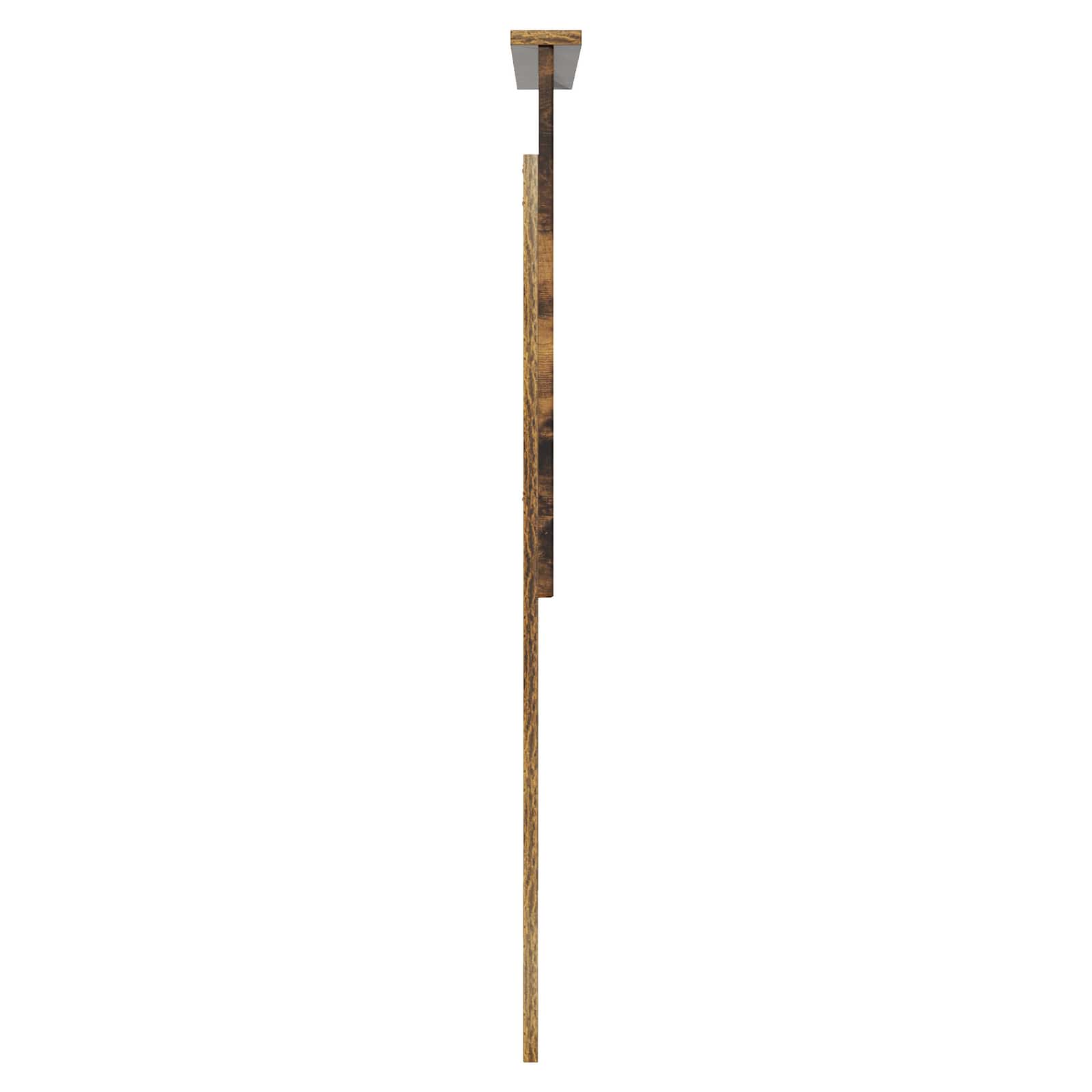 Hoofdbord met hoofdeinde Gerookt eiken 80 cm Bewerkt hout is nu te koop bij PeponiXL, paradijselijk wonen!