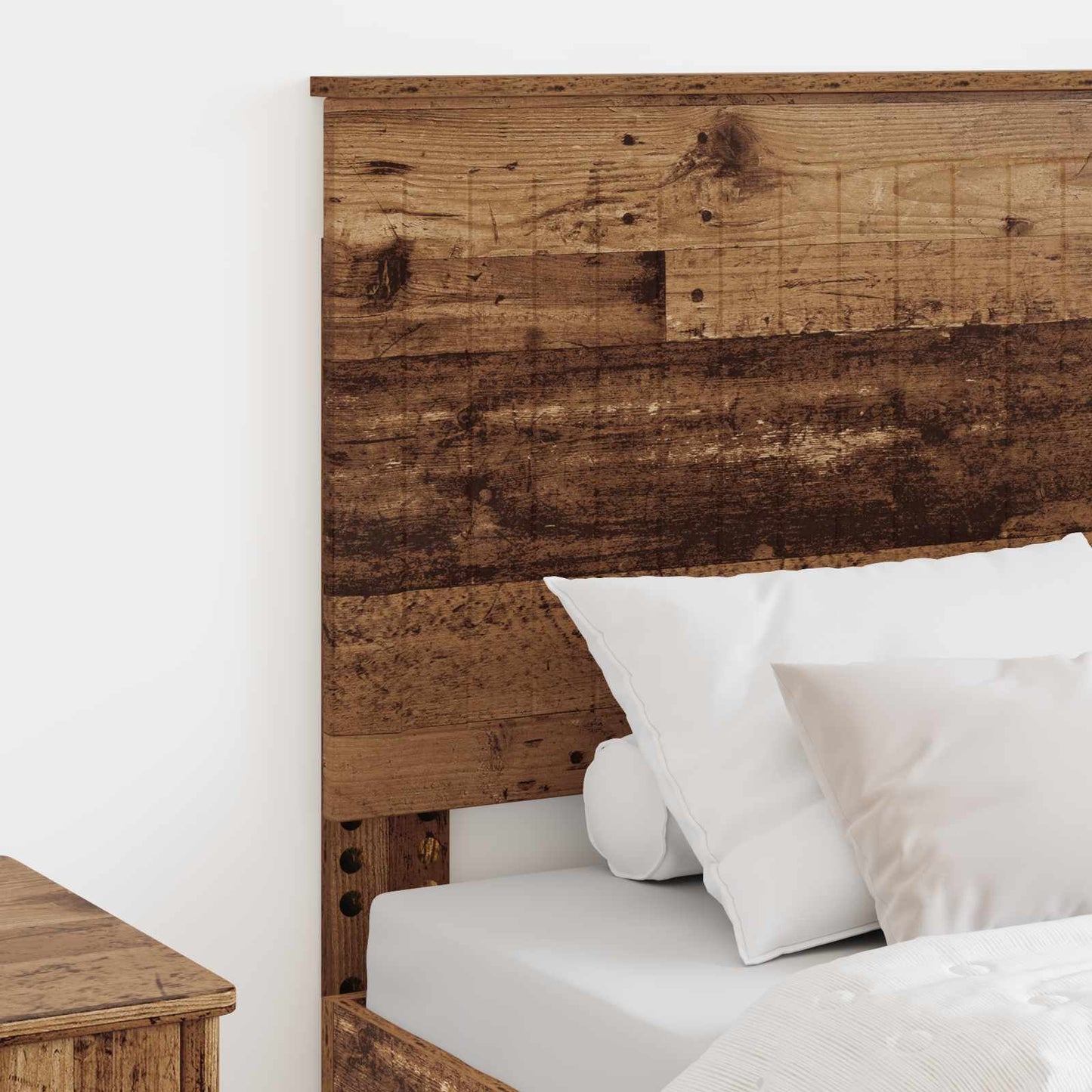Hoofdbord met hoofdeinde Oud Hout 80 cm Bewerkt hout is nu te koop bij PeponiXL, paradijselijk wonen!