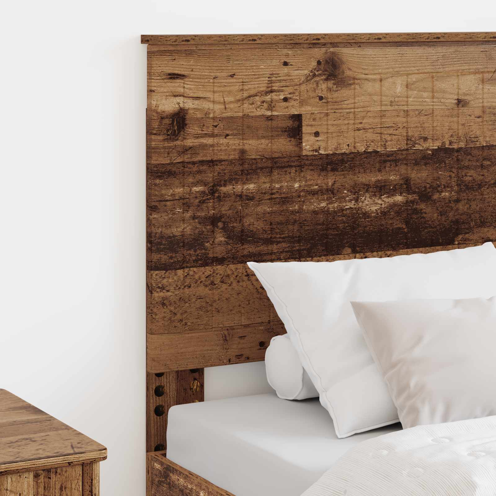 Hoofdbord met hoofdeinde Oud Hout 80 cm Bewerkt hout is nu te koop bij PeponiXL, paradijselijk wonen!