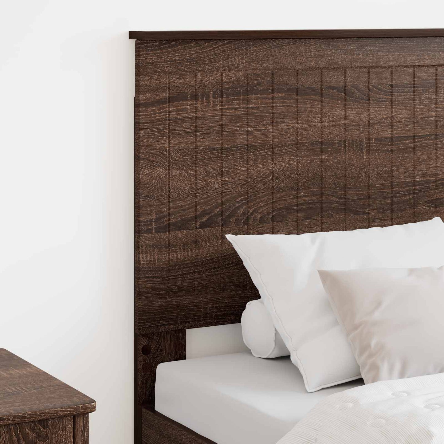 Hoofdbord met hoofdeinde Bruin Eiken 75 cm Bewerkt hout is nu te koop bij PeponiXL, paradijselijk wonen!