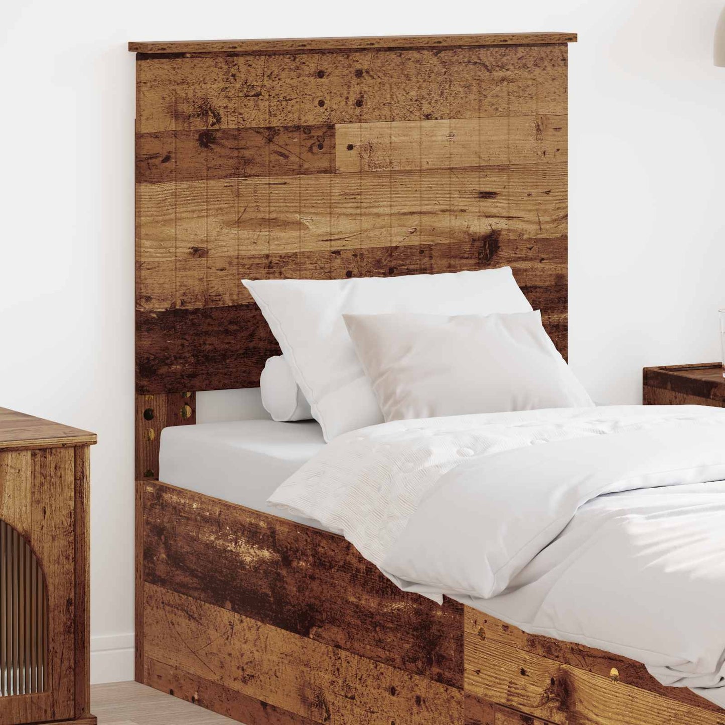 Hoofdbord met hoofdeinde Oud Hout 75 cm Bewerkt hout is nu te koop bij PeponiXL, paradijselijk wonen!
