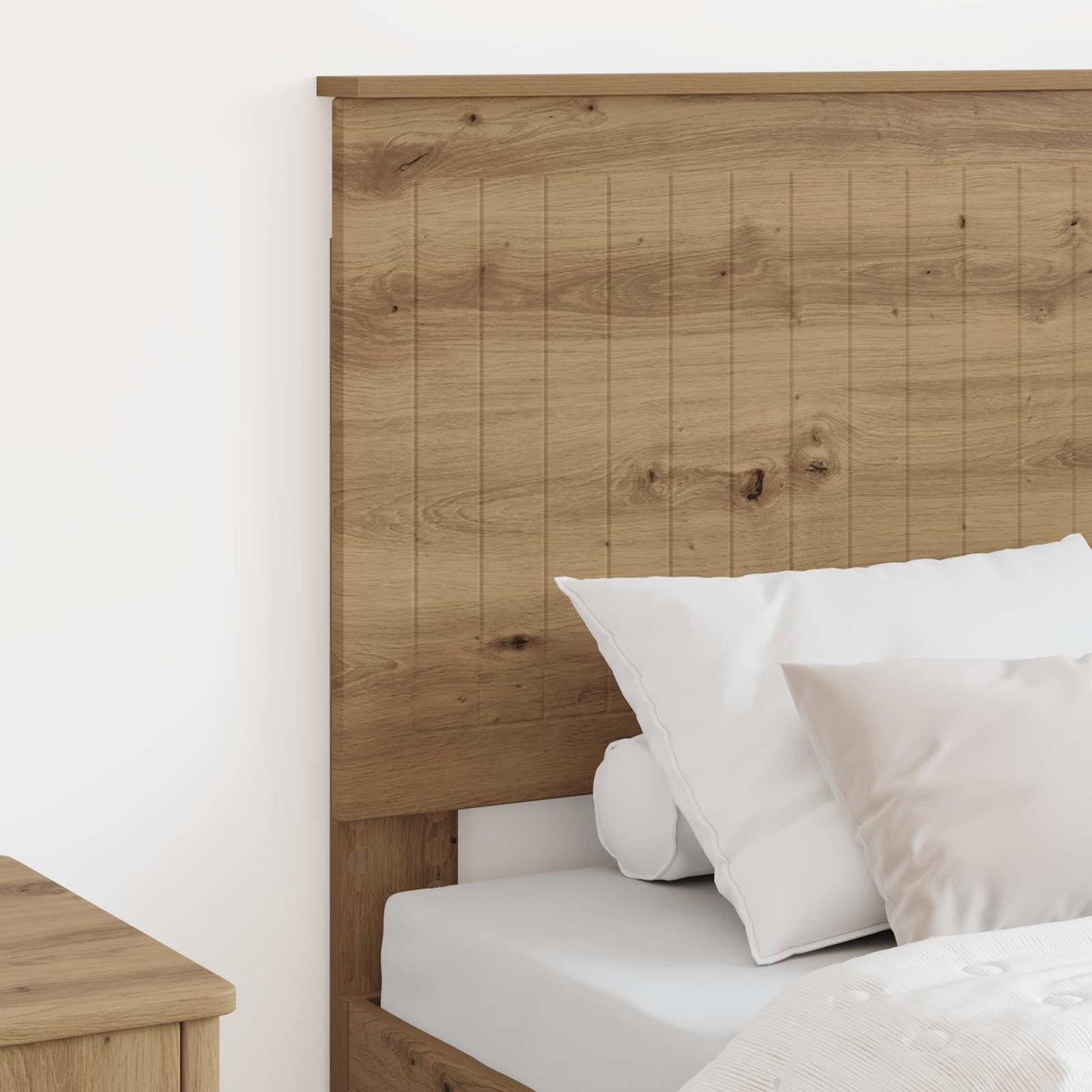 Hoofdbord met hoofdeinde Artisan Eiken 75 cm Bewerkt hout is nu te koop bij PeponiXL, paradijselijk wonen!