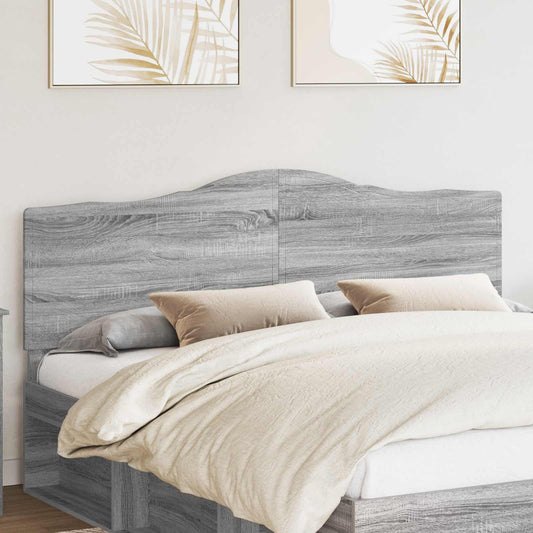 Hoofdbord Grijs Sonoma Bewerkt hout is nu te koop bij PeponiXL, paradijselijk wonen!