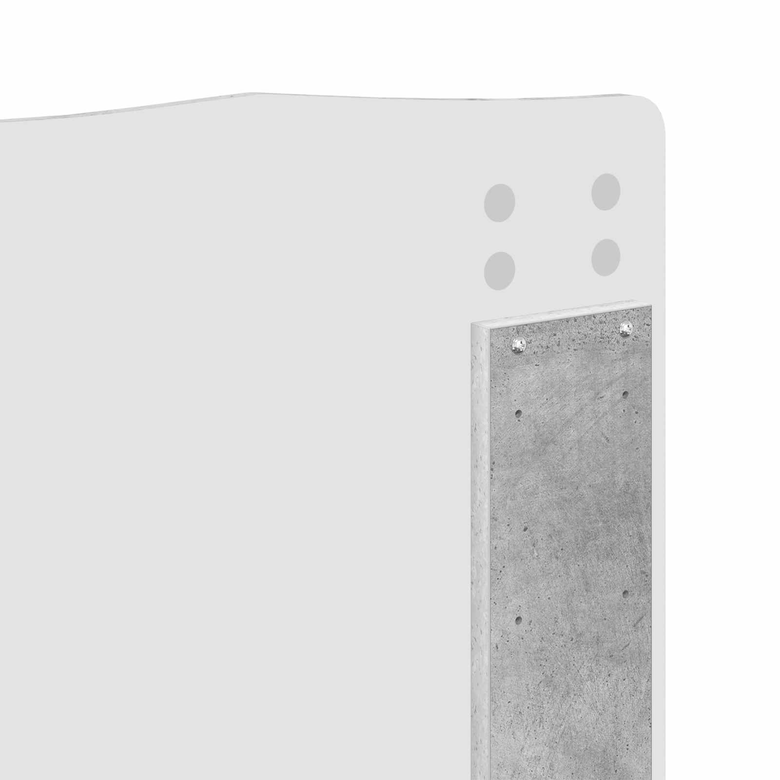 Hoofdbord Beton Grijs Bewerkt hout is nu te koop bij PeponiXL, paradijselijk wonen!