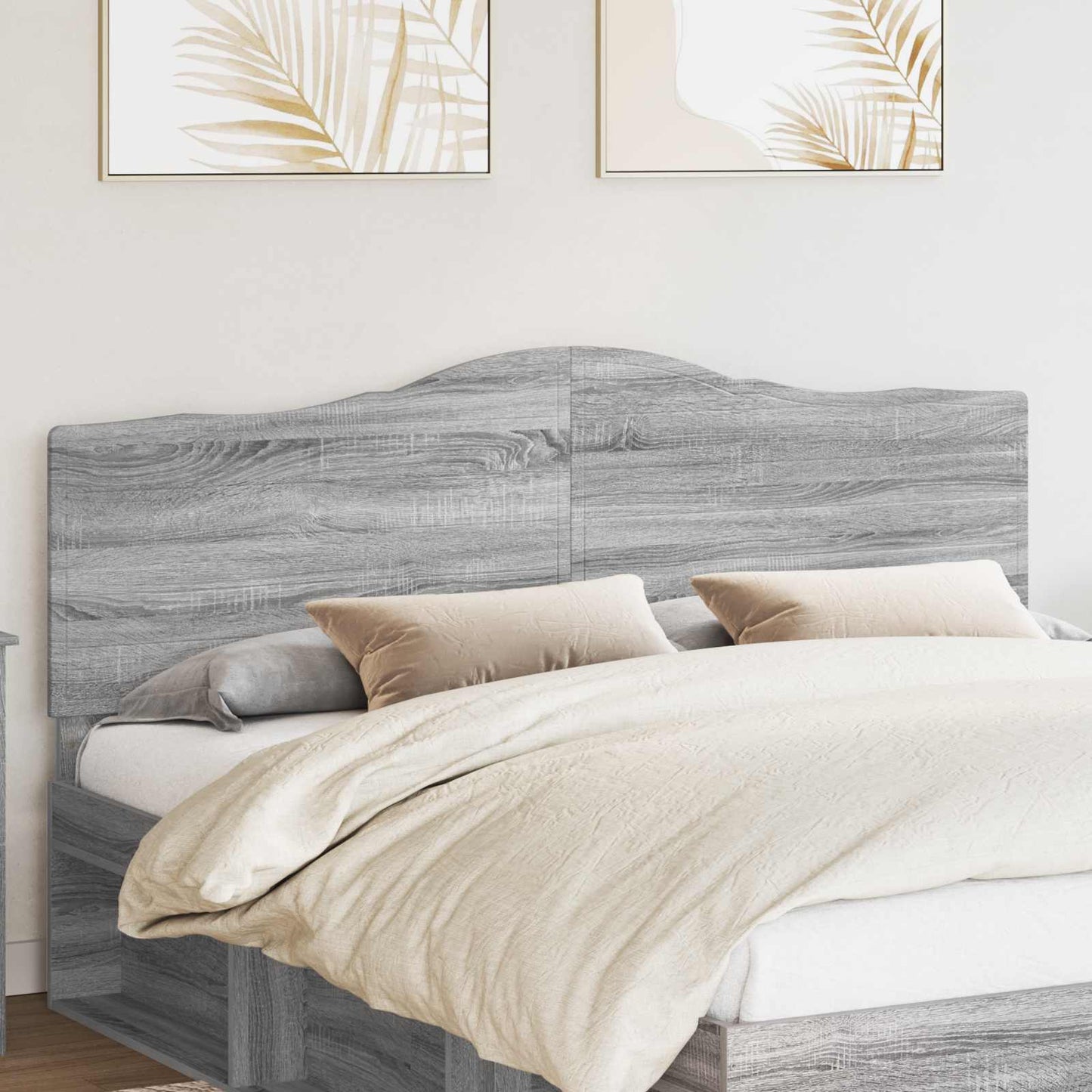 Hoofdbord Grijs Sonoma Bewerkt hout is nu te koop bij PeponiXL, paradijselijk wonen!