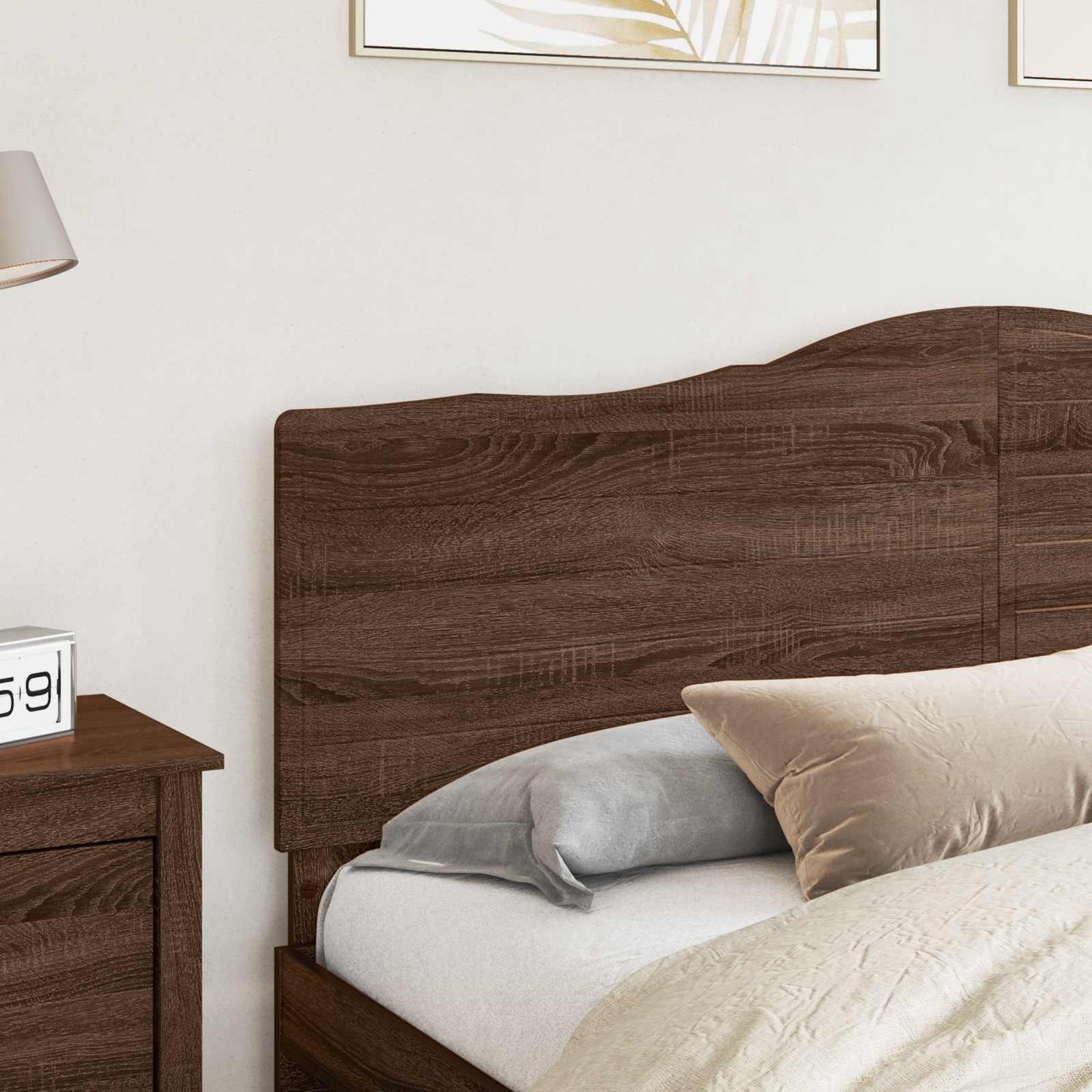 Hoofdbord Bruin Eiken Bewerkt hout is nu te koop bij PeponiXL, paradijselijk wonen!