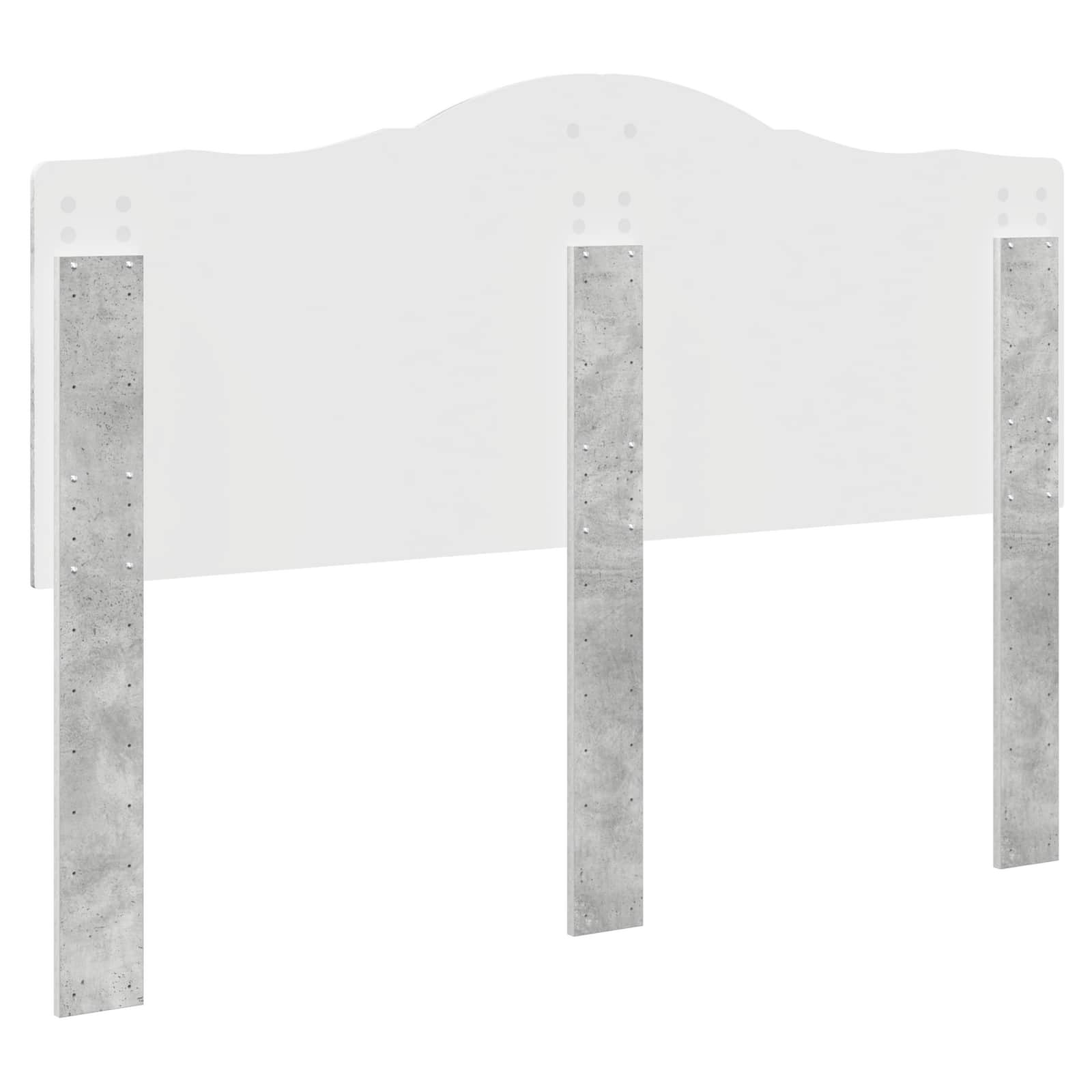 Hoofdbord Beton Grijs Bewerkt hout is nu te koop bij PeponiXL, paradijselijk wonen!