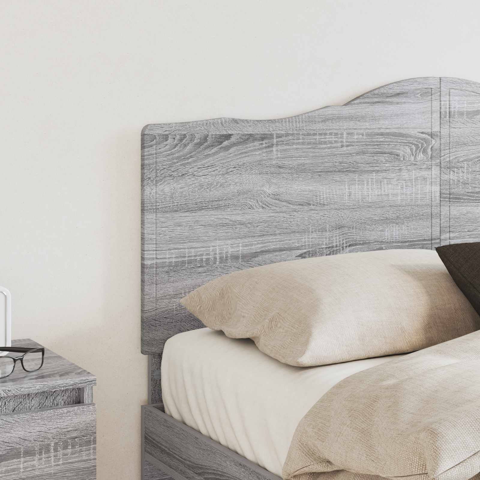 Hoofdbord Grijs Sonoma Bewerkt hout is nu te koop bij PeponiXL, paradijselijk wonen!