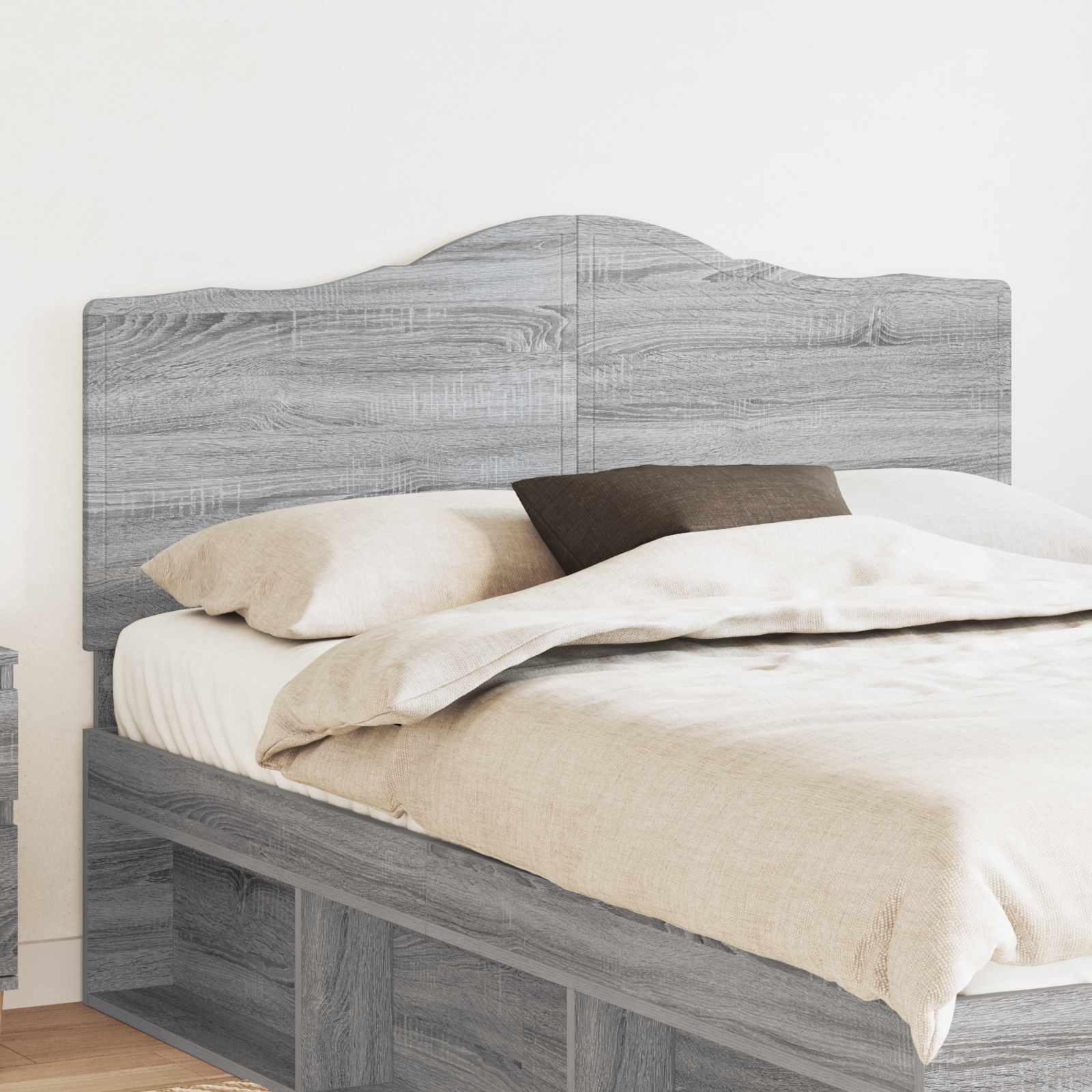 Hoofdbord Grijs Sonoma Bewerkt hout is nu te koop bij PeponiXL, paradijselijk wonen!