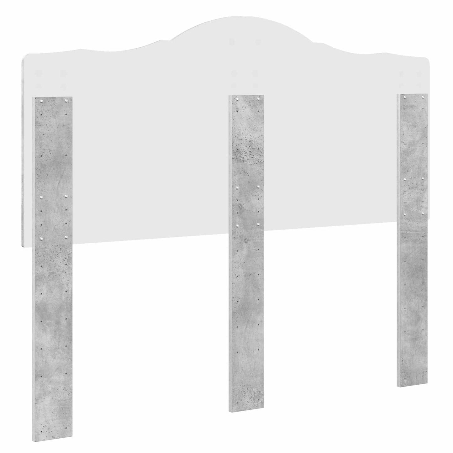 Hoofdbord Beton Grijs Bewerkt hout is nu te koop bij PeponiXL, paradijselijk wonen!