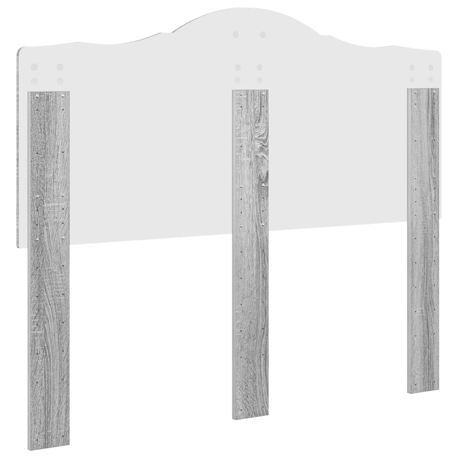 Hoofdbord Grijs Sonoma Bewerkt hout is nu te koop bij PeponiXL, paradijselijk wonen!