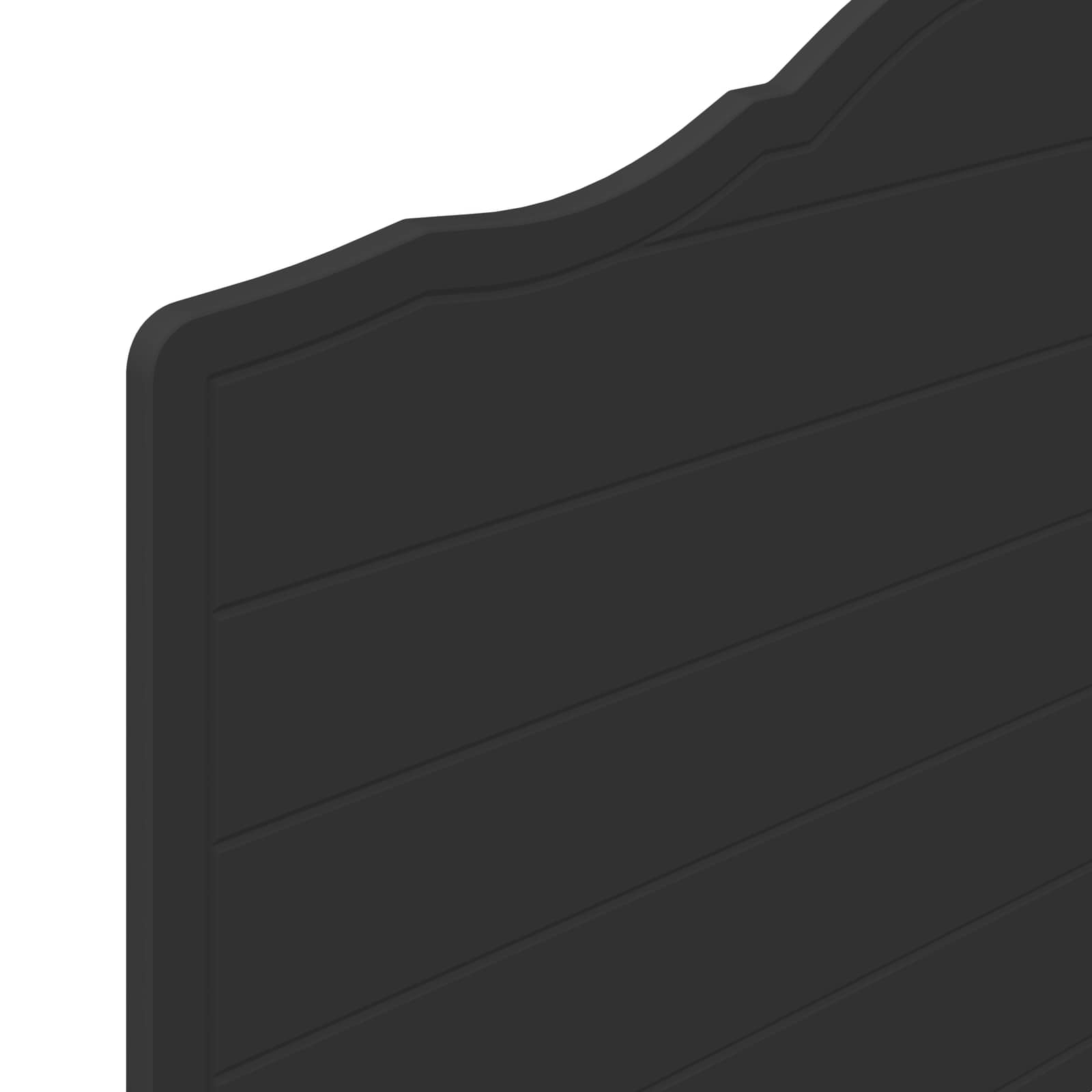 Hoofdbord Zwart Eiken Bewerkt hout is nu te koop bij PeponiXL, paradijselijk wonen!