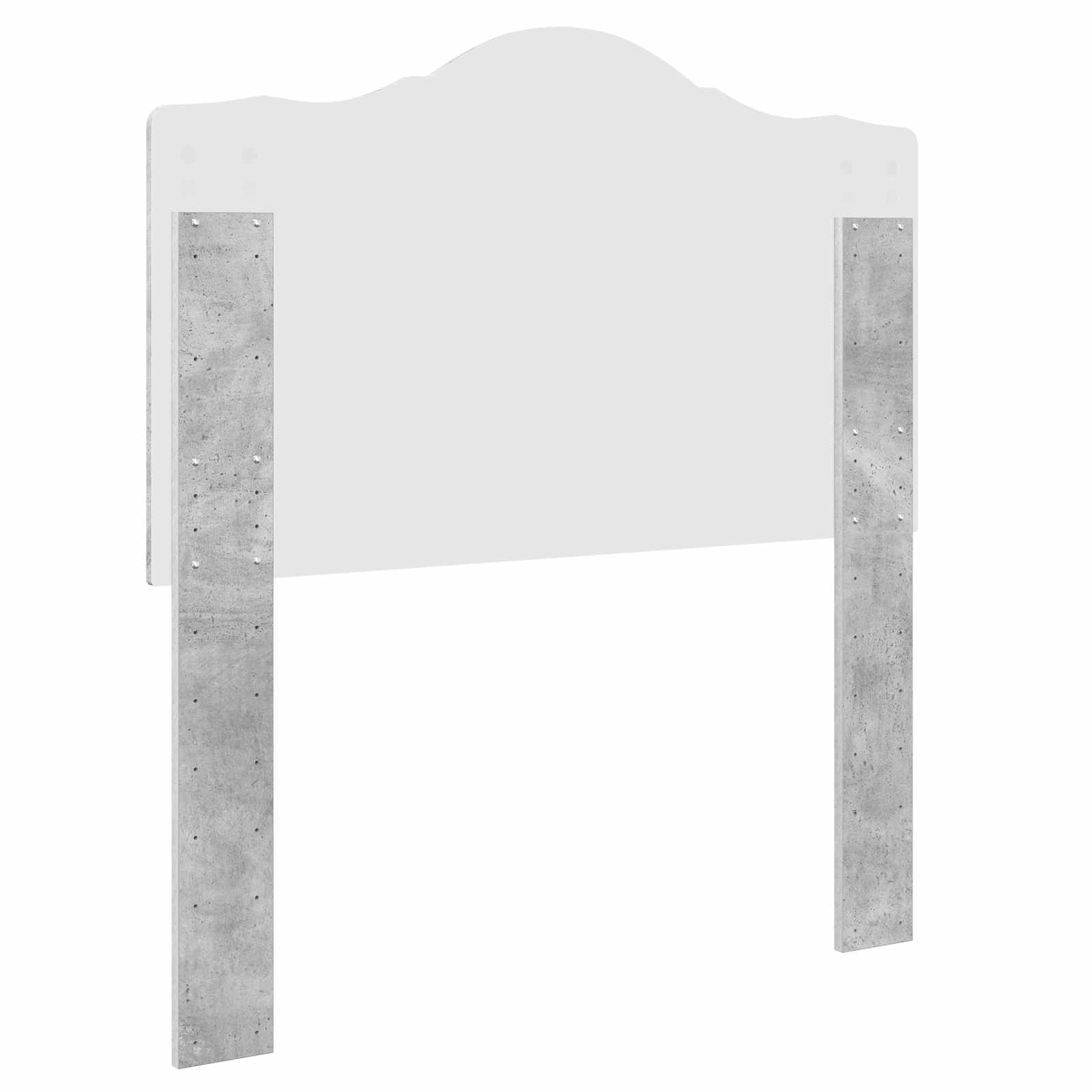 Hoofdbord Beton Grijs Bewerkt hout is nu te koop bij PeponiXL, paradijselijk wonen!