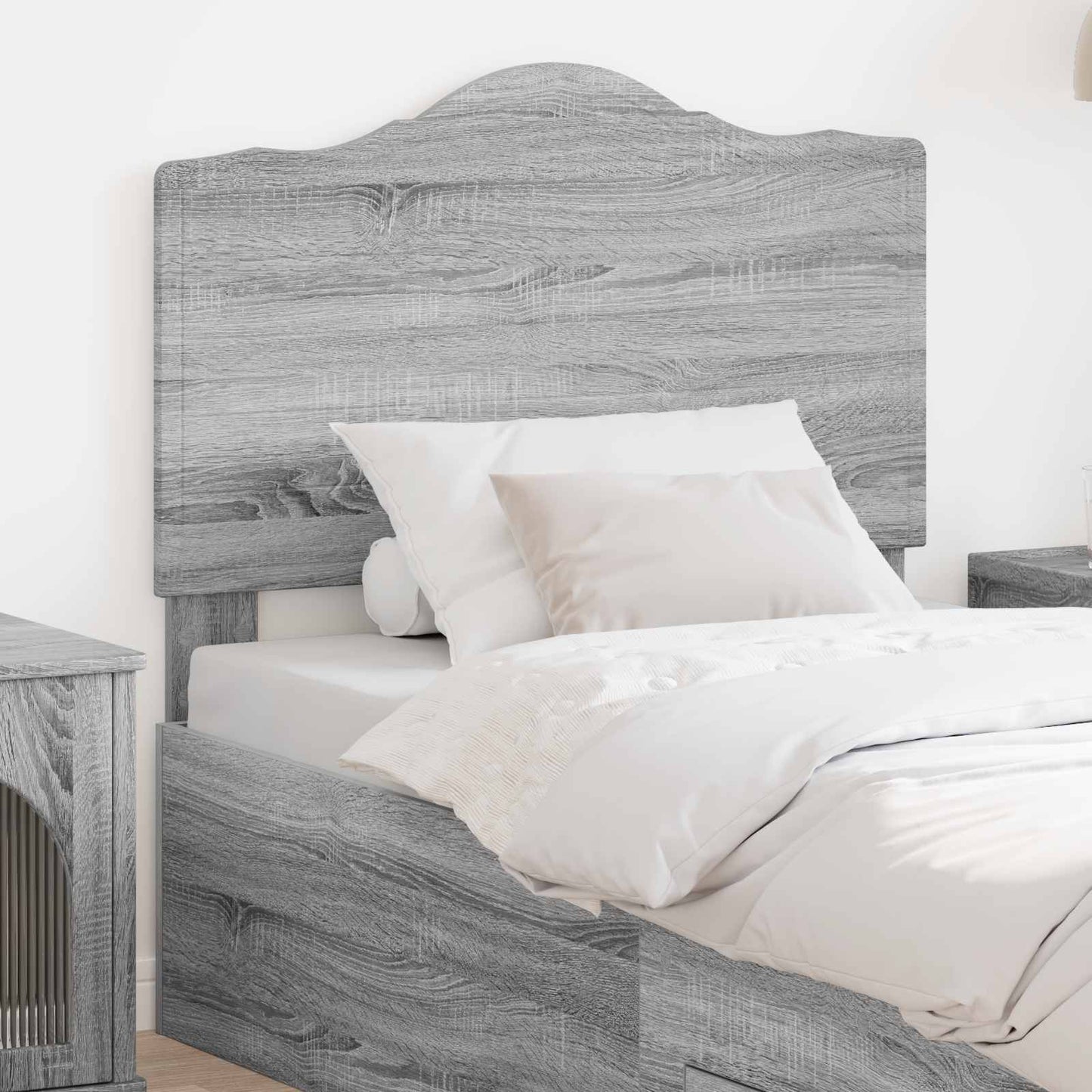 Hoofdbord Grijs Sonoma Bewerkt hout is nu te koop bij PeponiXL, paradijselijk wonen!
