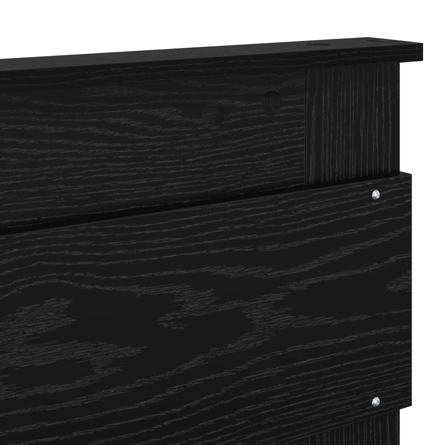Hoofdbord Zwart Eiken Bewerkt hout is nu te koop bij PeponiXL, paradijselijk wonen!