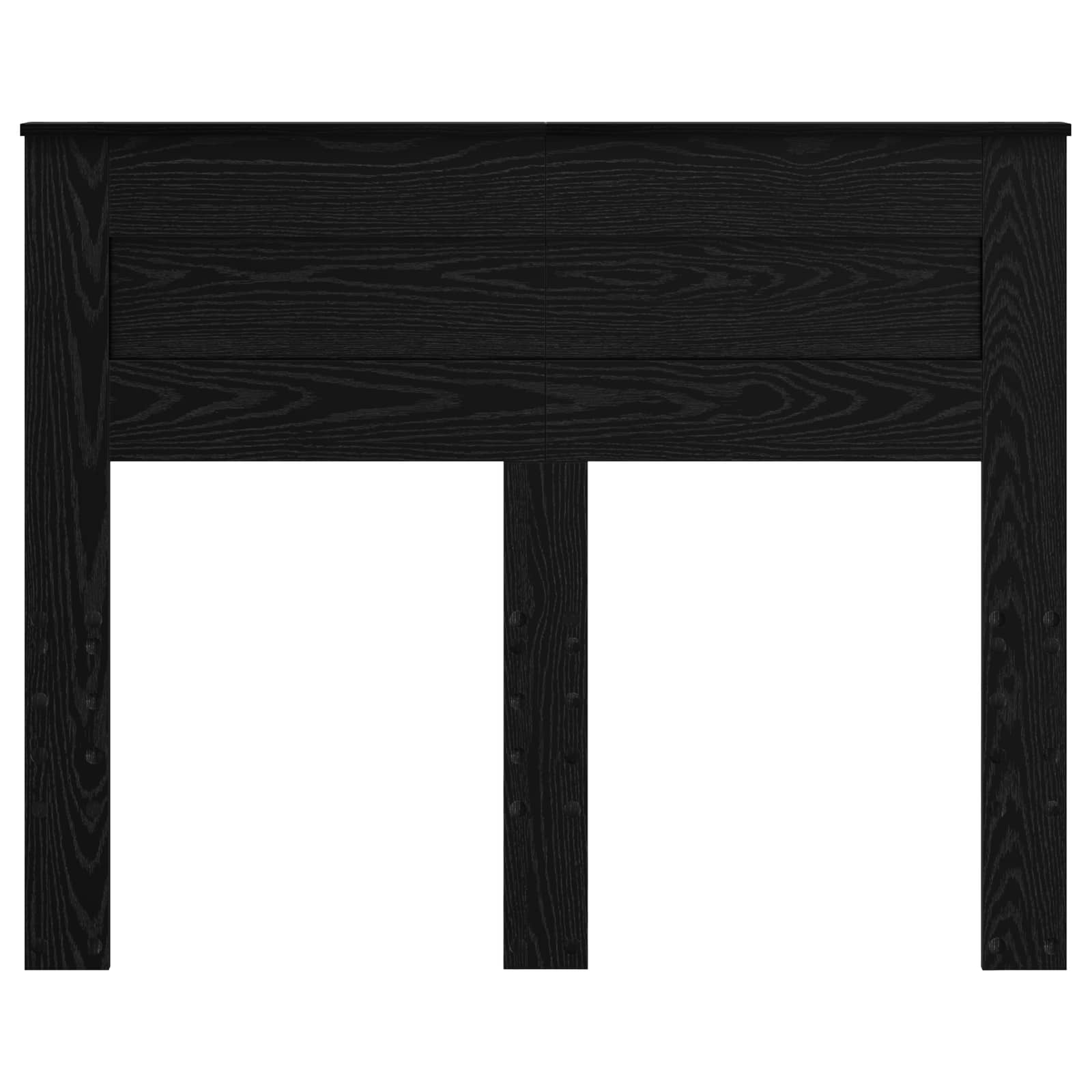 Hoofdbord Zwart Eiken 135 cm Bewerkt hout is nu te koop bij PeponiXL, paradijselijk wonen!