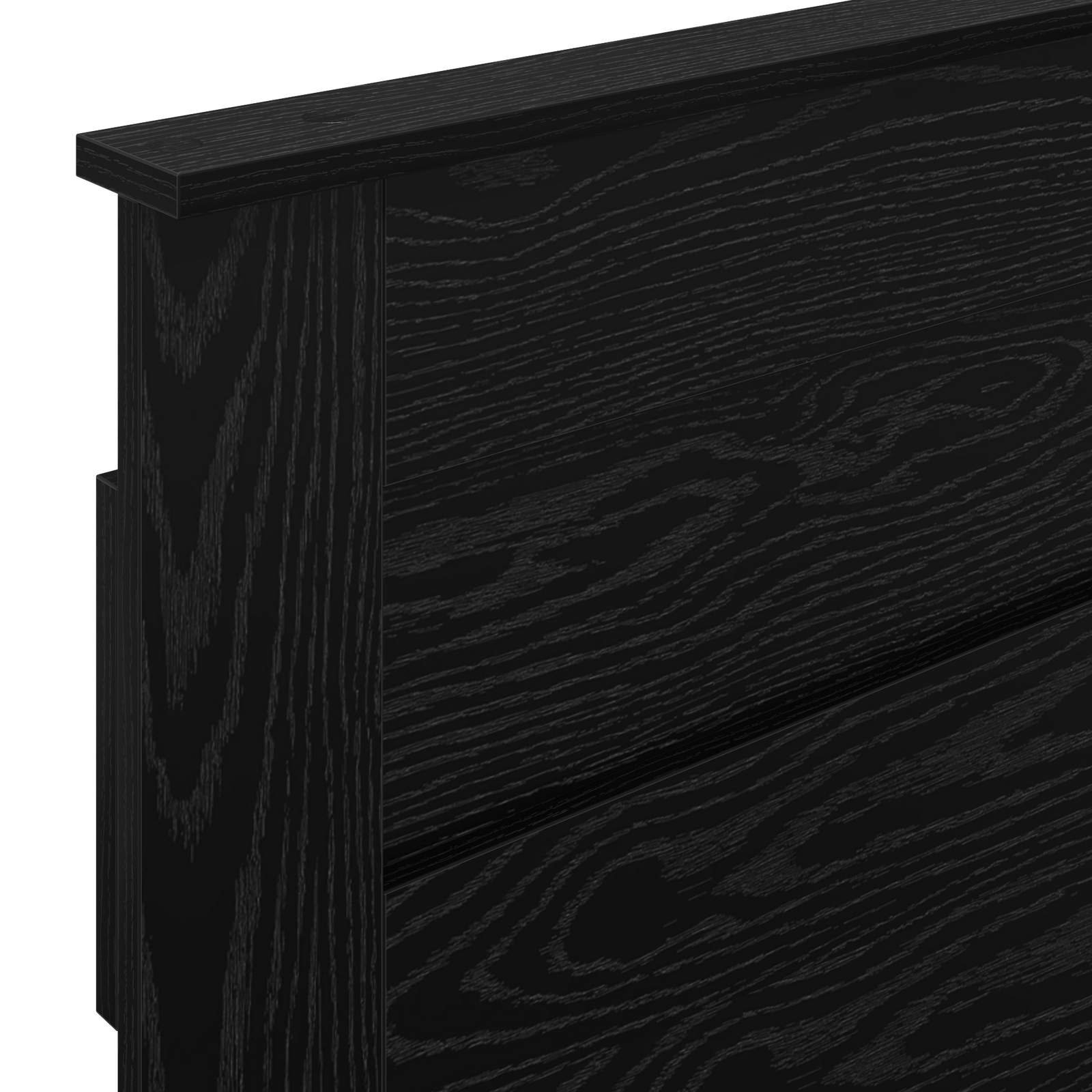 Hoofdbord Zwart Eiken Bewerkt hout is nu te koop bij PeponiXL, paradijselijk wonen!