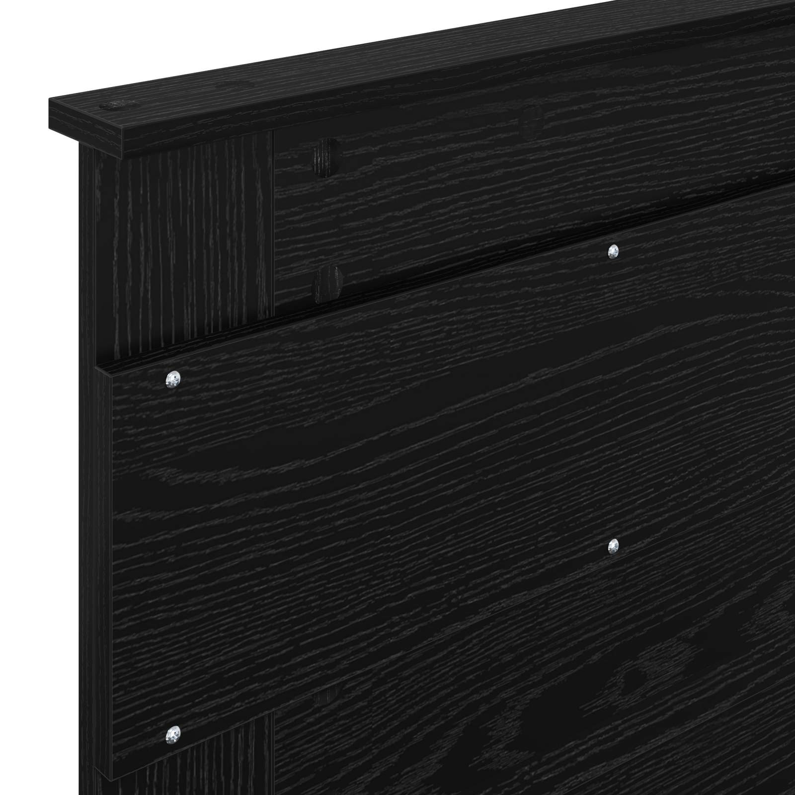 Hoofdbord Zwart Eiken Bewerkt hout is nu te koop bij PeponiXL, paradijselijk wonen!